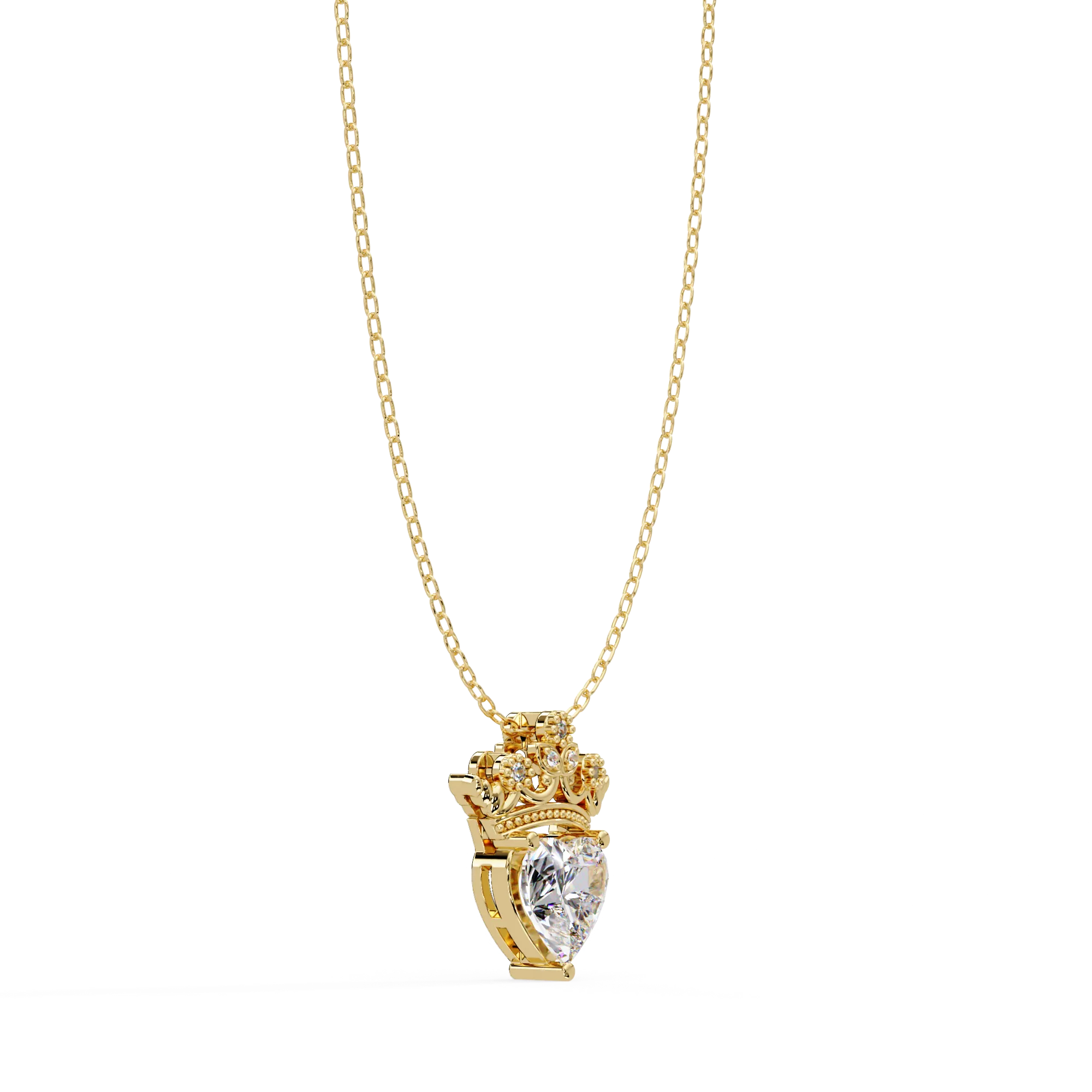 IGI Certified - 0.81 Ct. Lab Grown Diamond (VS/E-F) The Queen of Hearts Pendant