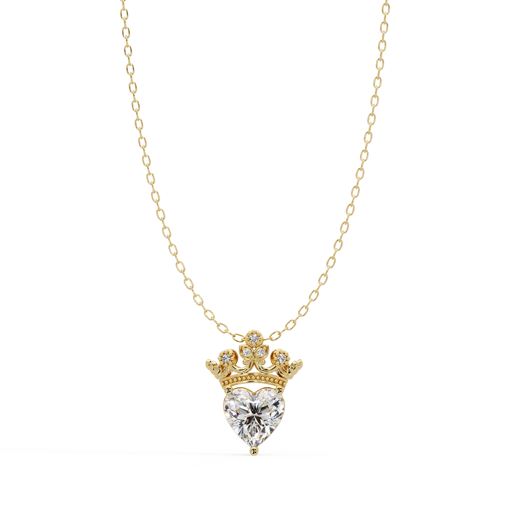 IGI Certified - 0.81 Ct. Lab Grown Diamond (VS/E-F) The Queen of Hearts Pendant