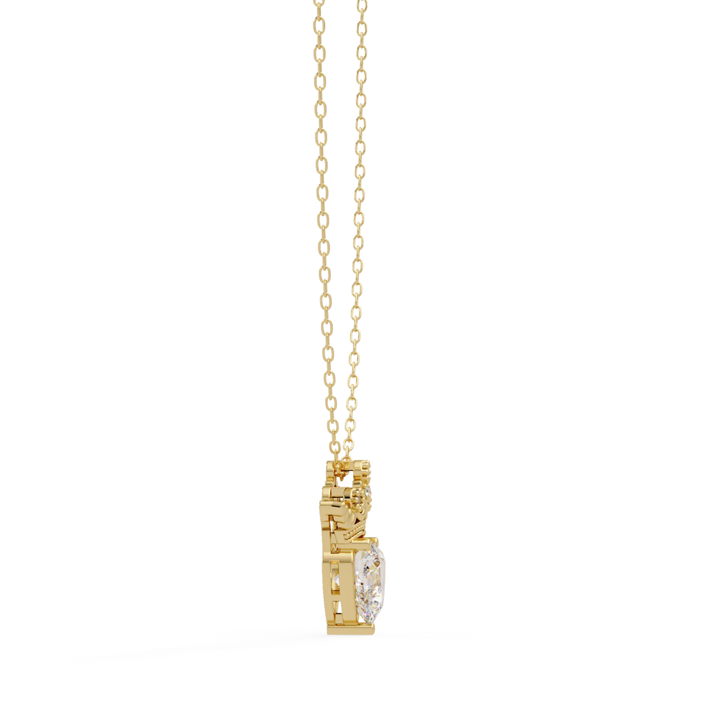 IGI Certified - 0.81 Ct. Lab Grown Diamond (VS/E-F) The Queen of Hearts Pendant