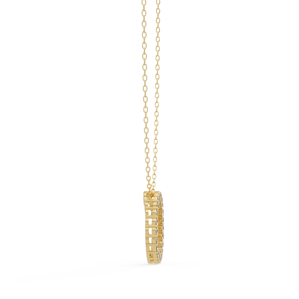 IGI Certified - 0.81 Ct. Lab Grown Diamond (VS/E-F) The Unity Circle Pendant