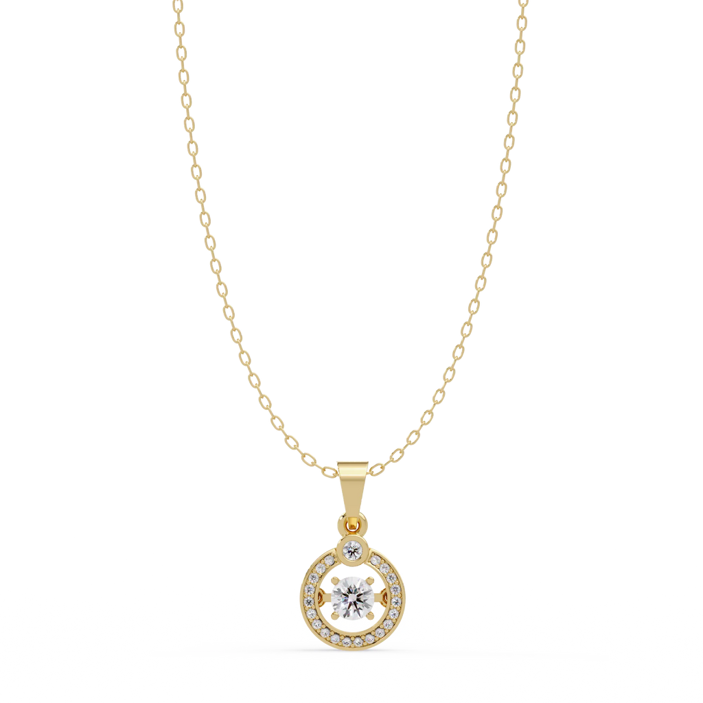 IGI Certified - 0.48 Ct. Lab Grown Diamond (VS/E-F) The Compass of My Heart Pendant