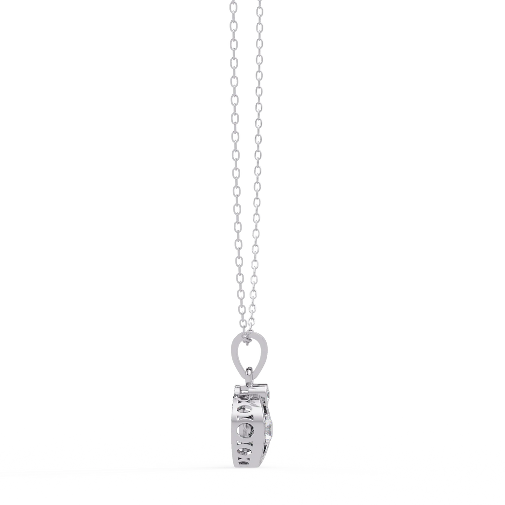 IGI Certified - 0.48 Ct. Lab Grown Diamond (VS/E-F) The Compass of My Heart Pendant