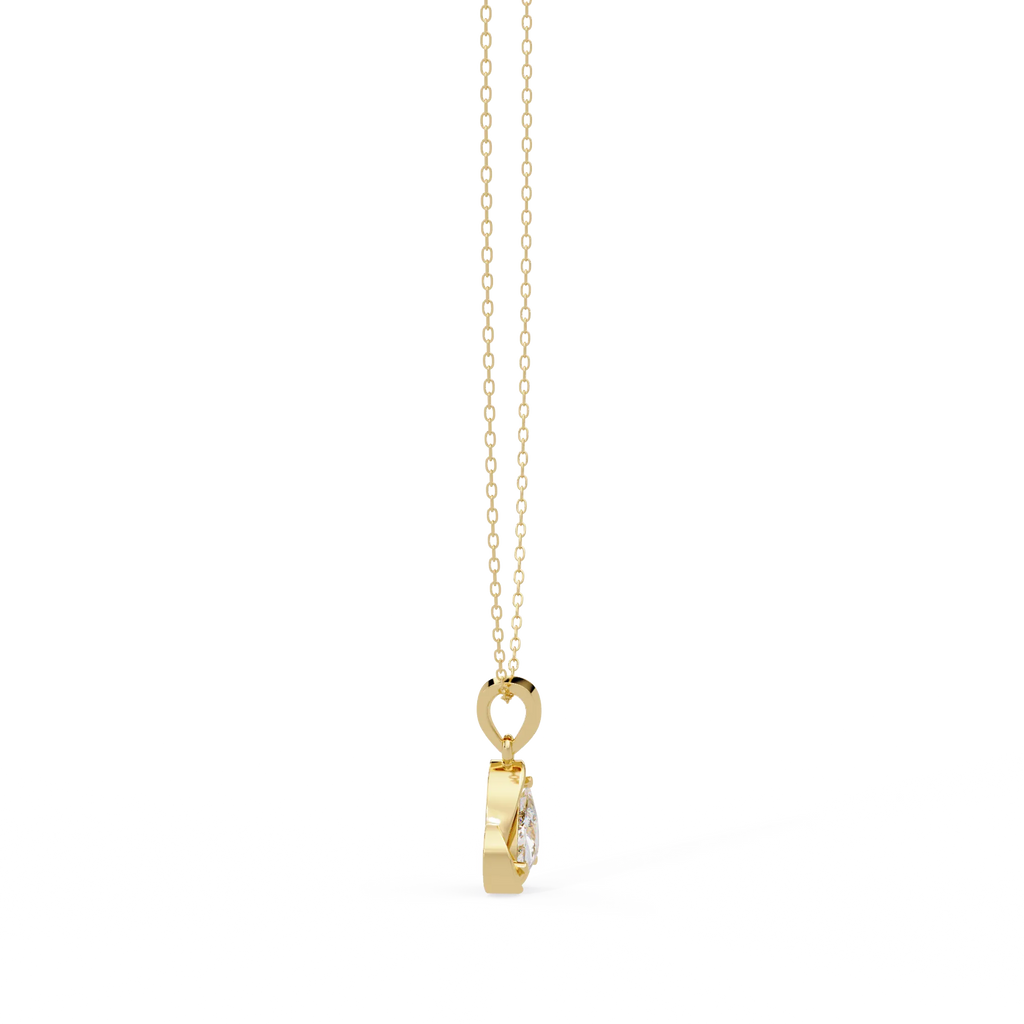 IGI Certified - 1.65 Ct. Lab Grown Diamond (VS/E-F) Triangular Embrace Solitaire Necklace