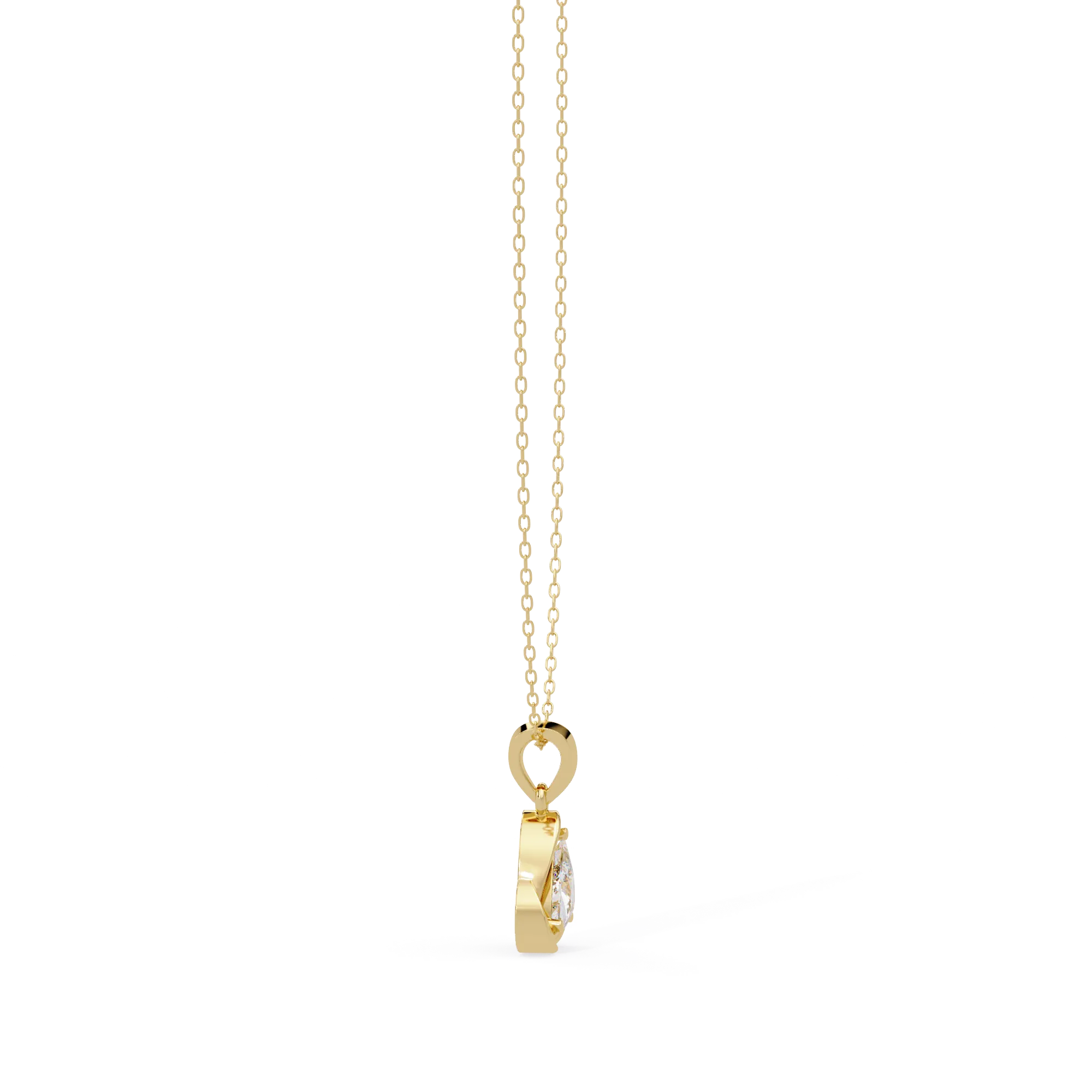 IGI Certified - 1.65 Ct. Lab Grown Diamond (VS/E-F) Triangular Embrace Solitaire Necklace
