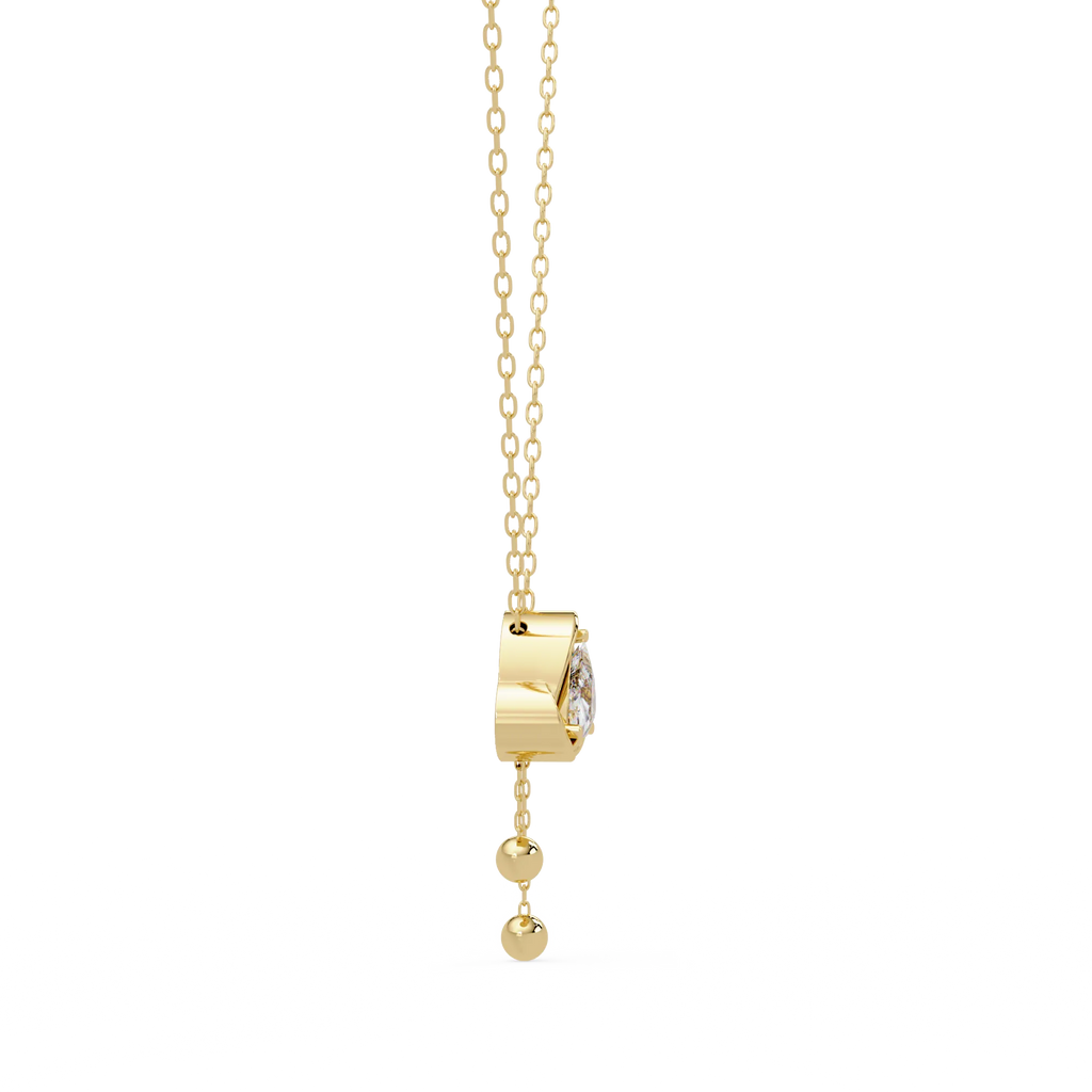 IGI Certified - 1.65 Ct. Lab Grown Diamond (VS/E-F) Celestial Triangle Drop Pendant