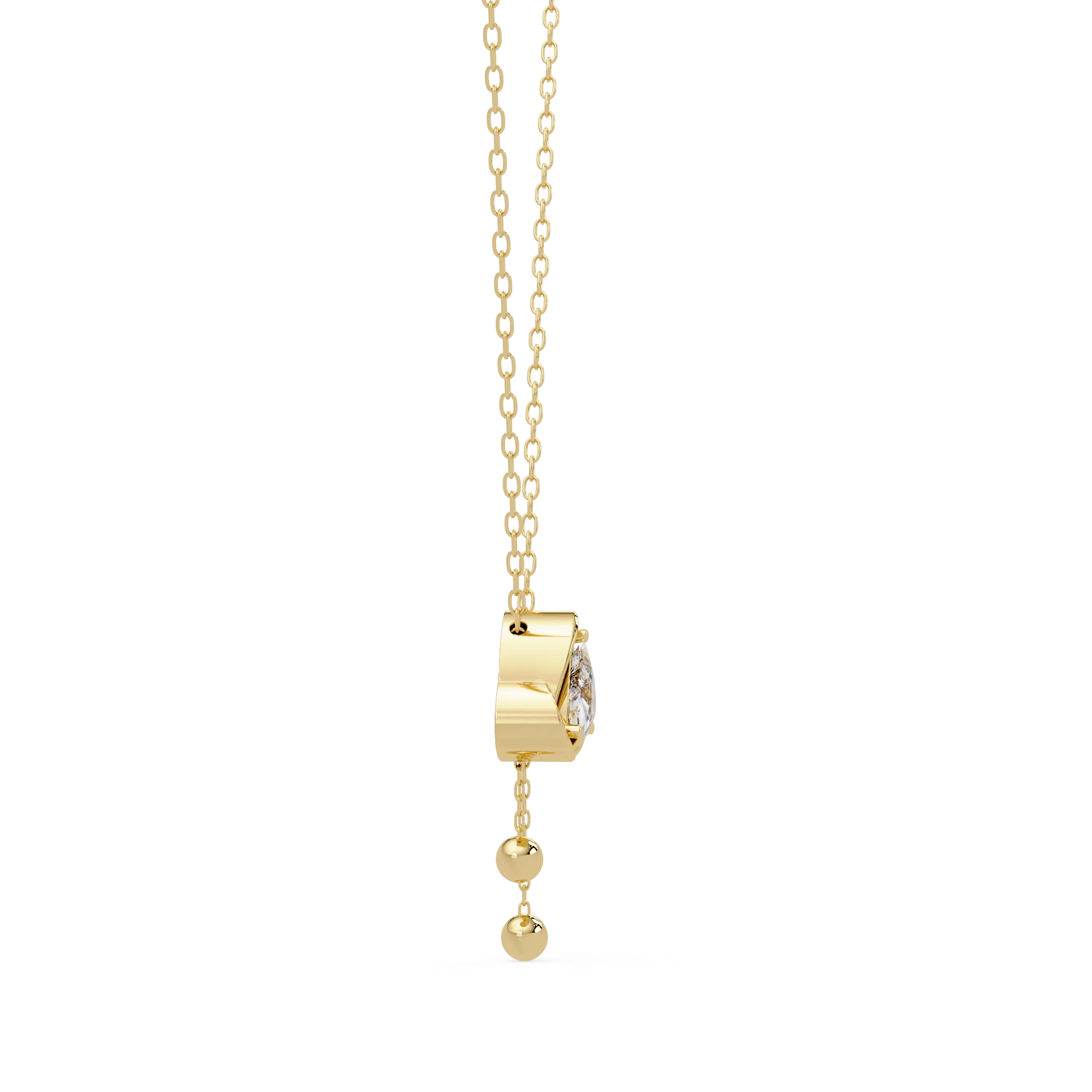 IGI Certified - 1.65 Ct. Lab Grown Diamond (VS/E-F) Celestial Triangle Drop Pendant