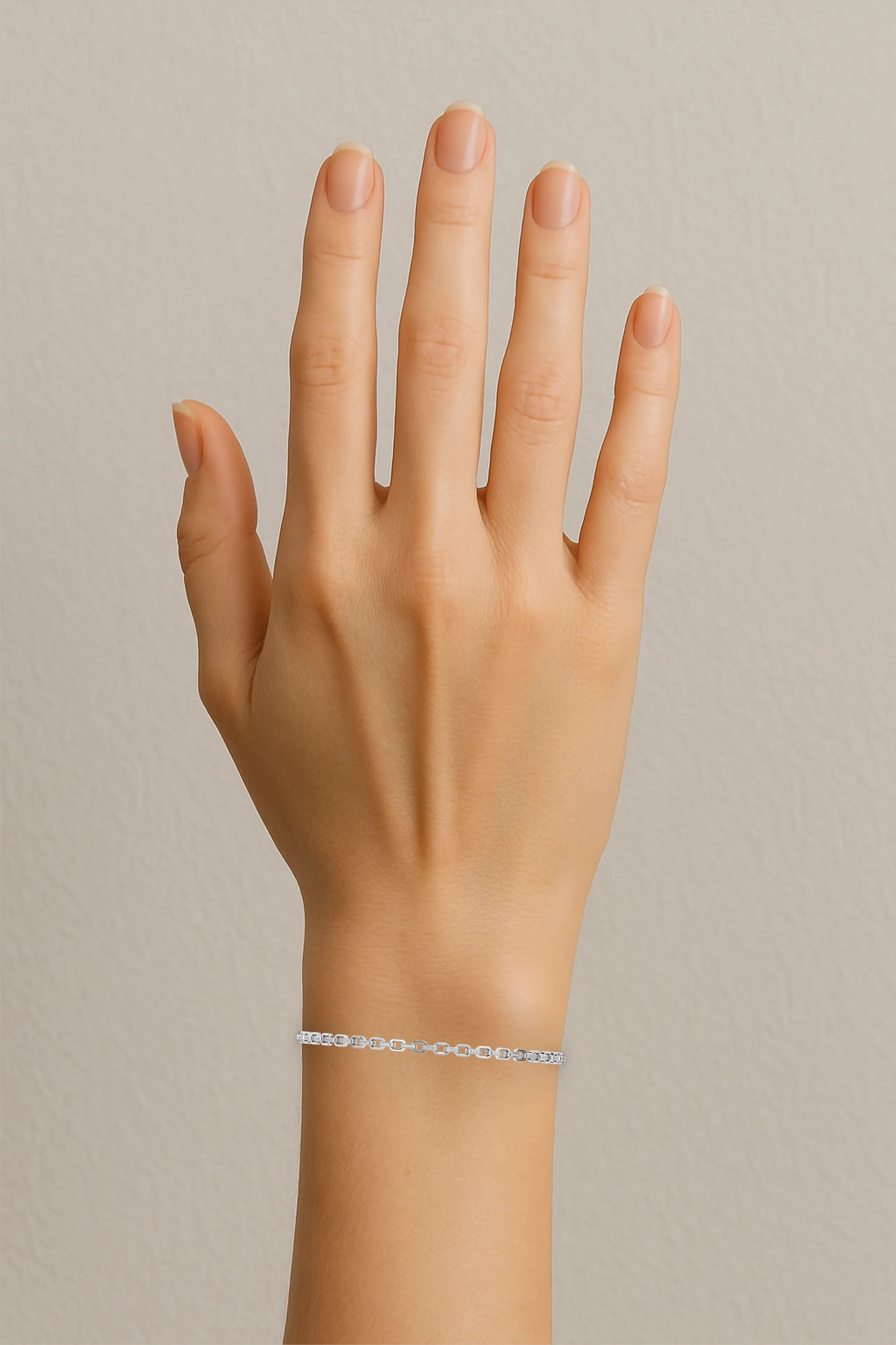 Diamond-Link Chain Bracelet