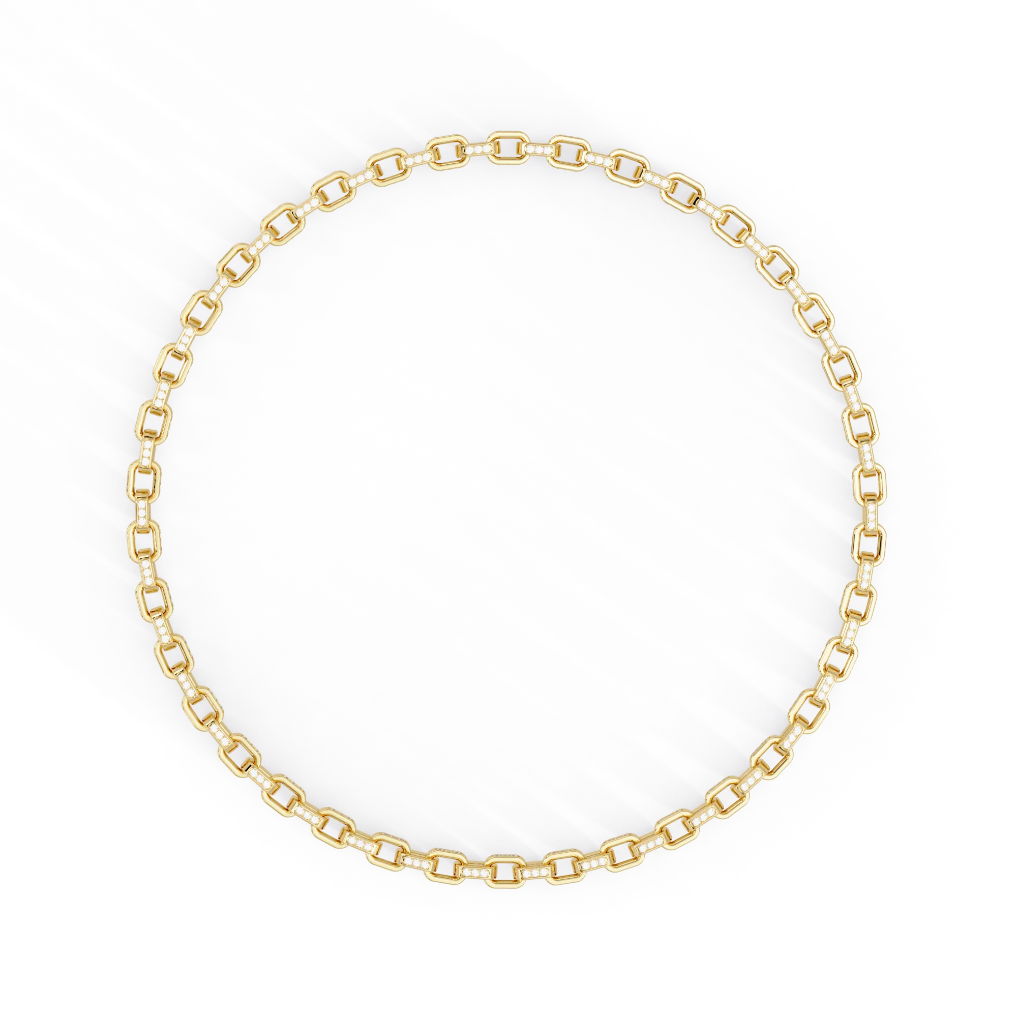 Diamond-Link Chain Bracelet