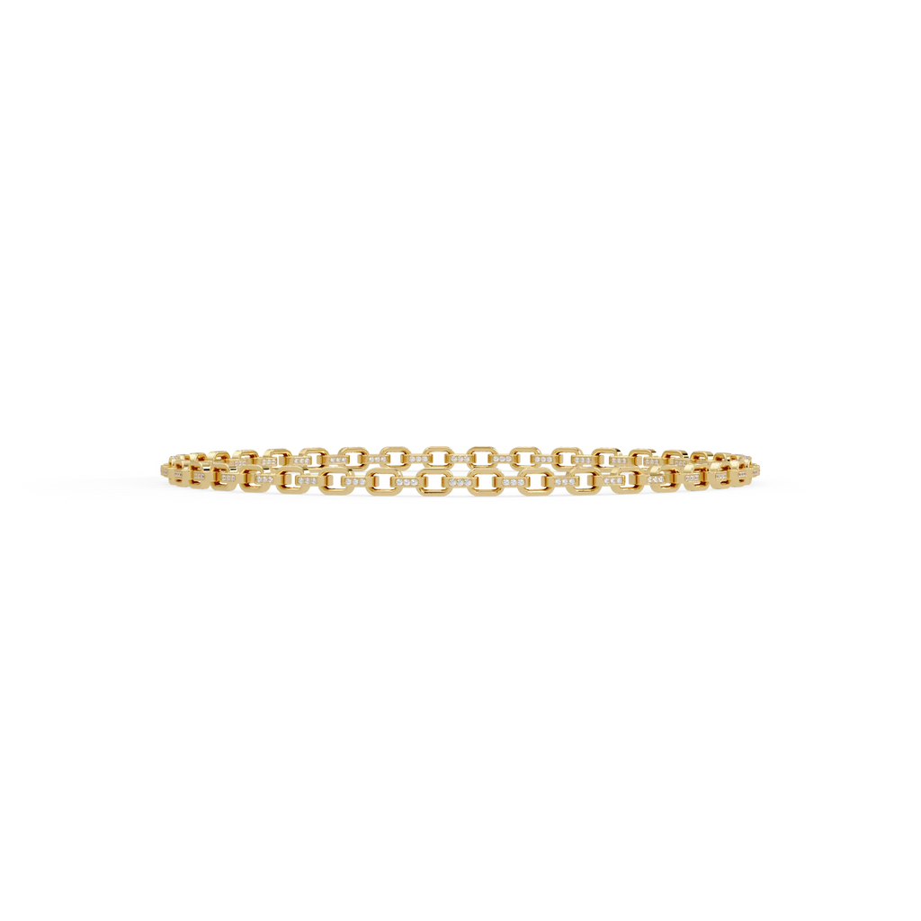 Diamond-Link Chain Bracelet