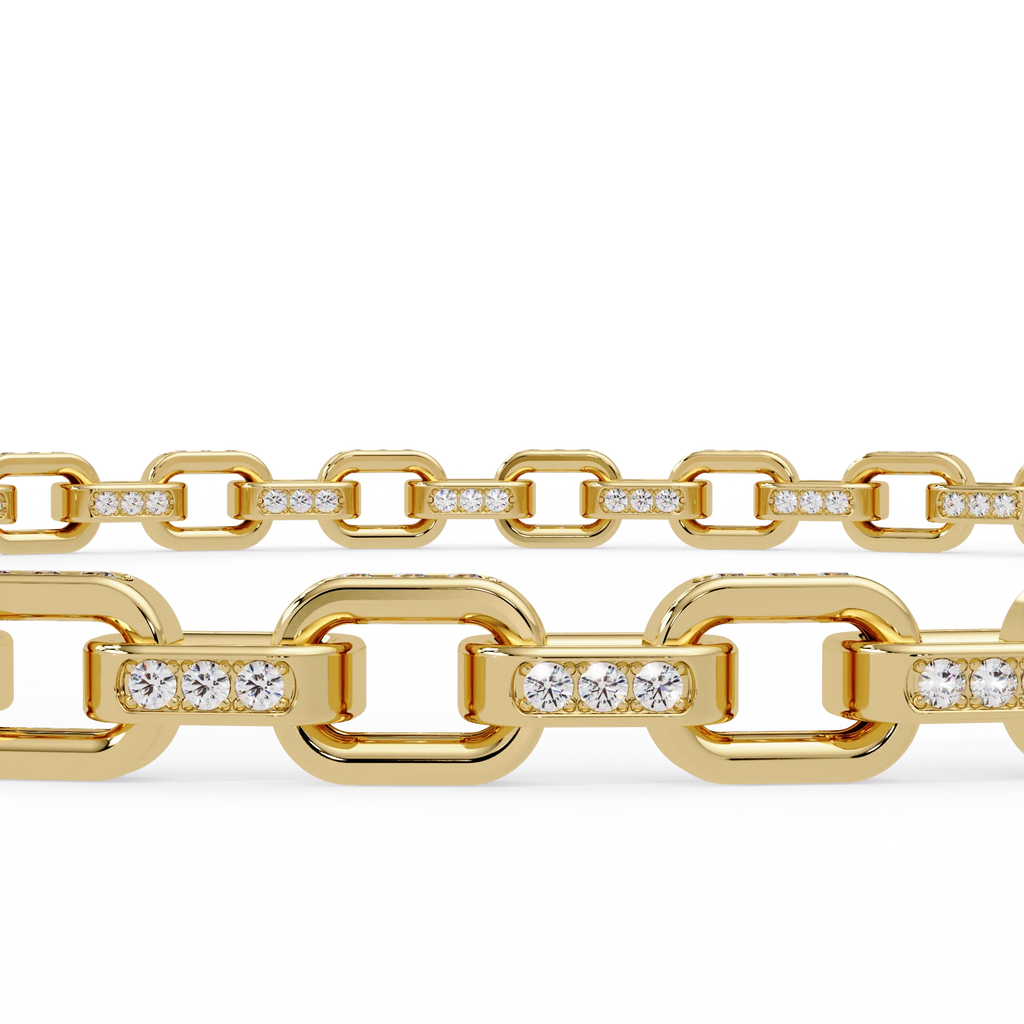 Diamond-Link Chain Bracelet