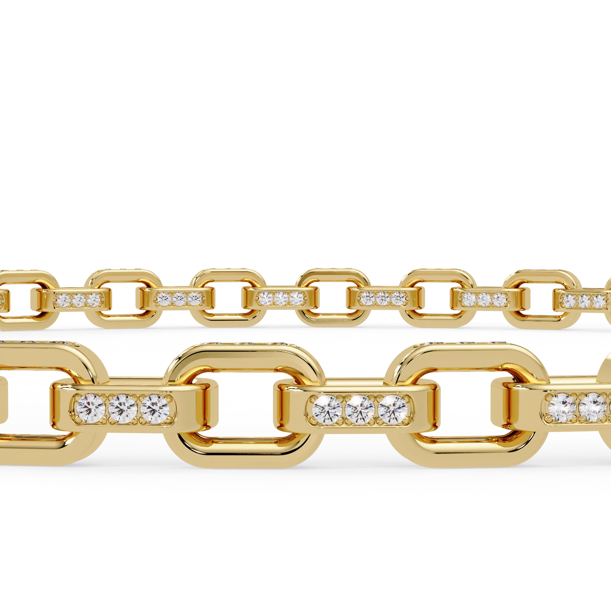 Diamond-Link Chain Bracelet