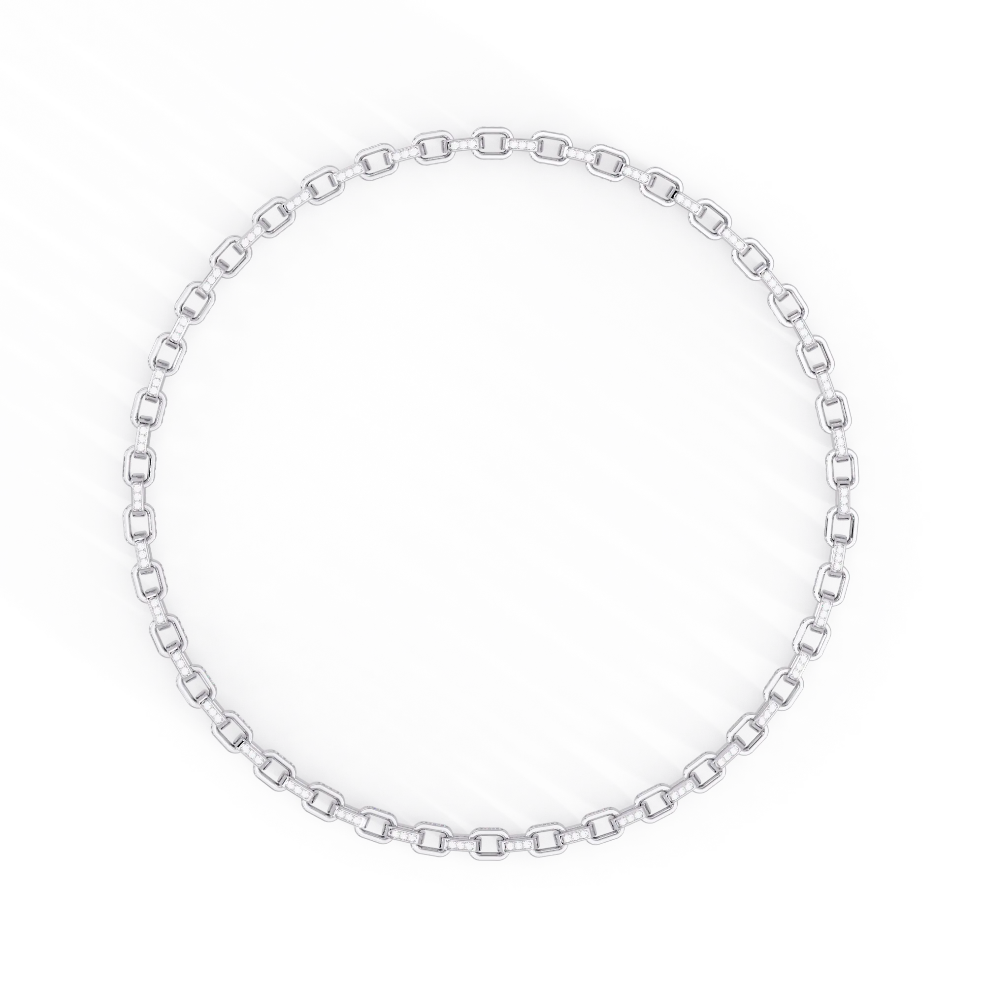 Diamond-Link Chain Bracelet