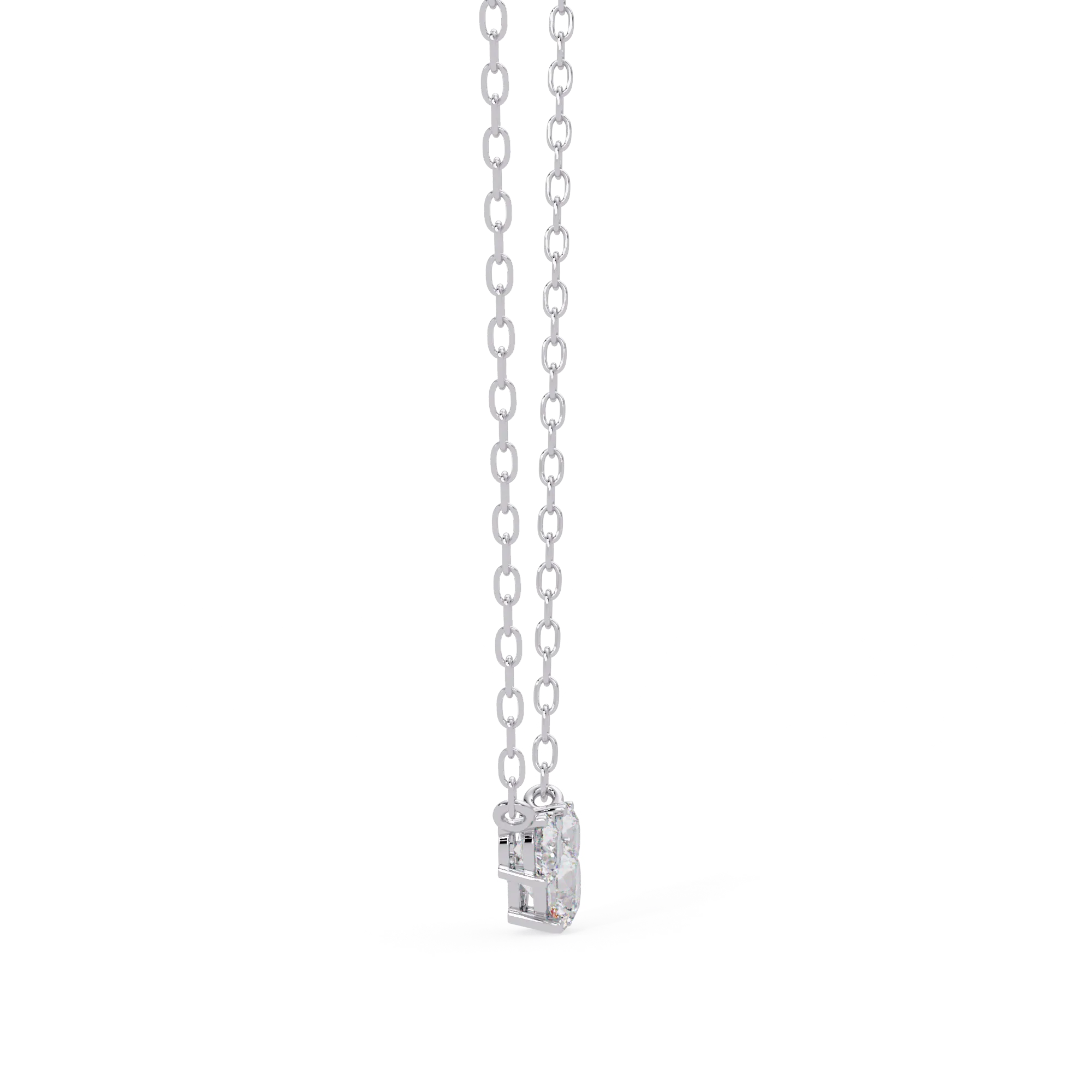 IGI Certified - 3.26 Ct. Lab Grown Diamond (VS/E-F) The Serenity Three-Stone Necklace