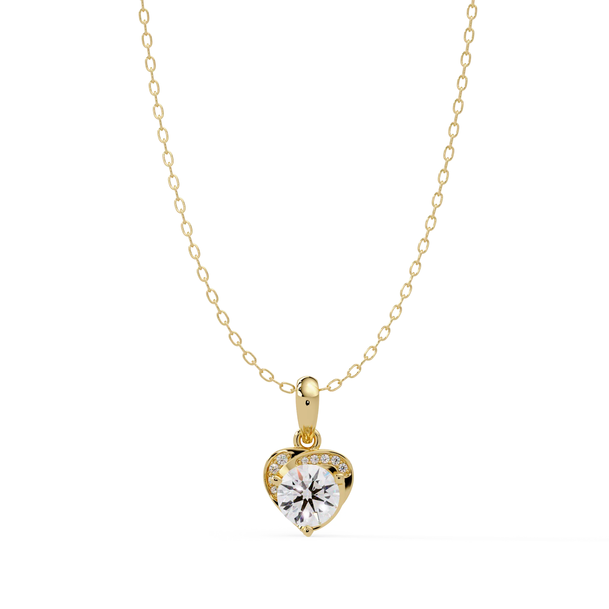 IGI Certified - 1.07 Ct. Lab Grown Diamond (VS/E-F) The Compassion Sparkle Heart Pendant