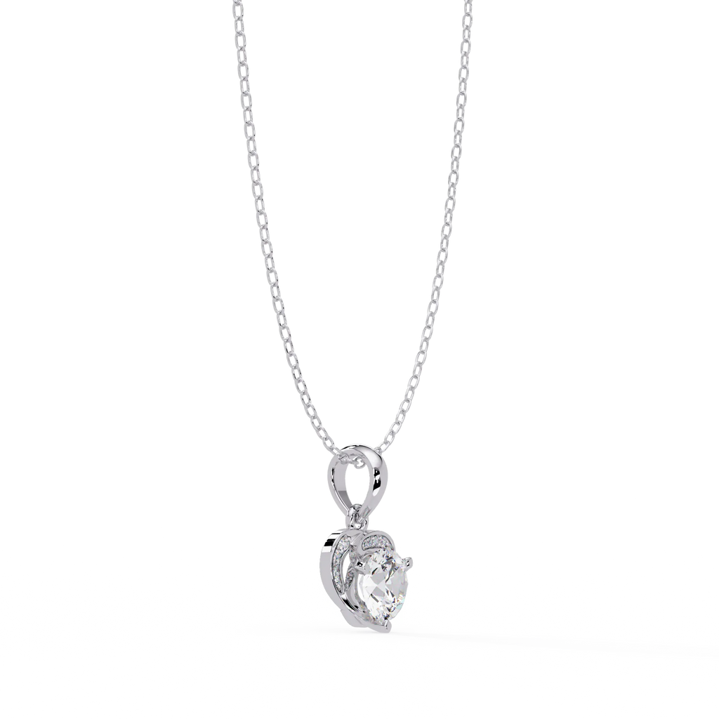 IGI Certified - 1.07 Ct. Lab Grown Diamond (VS/E-F) The Compassion Sparkle Heart Pendant
