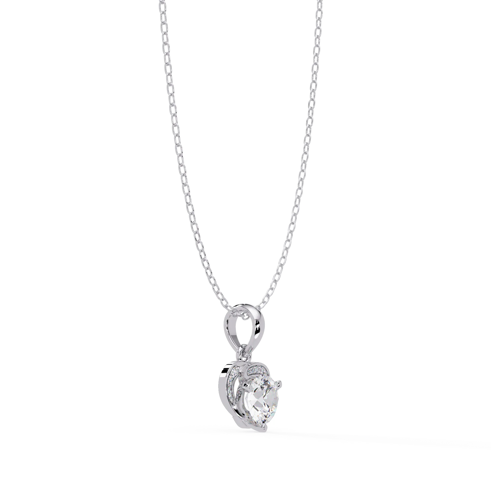 IGI Certified - 1.07 Ct. Lab Grown Diamond (VS/E-F) The Compassion Sparkle Heart Pendant