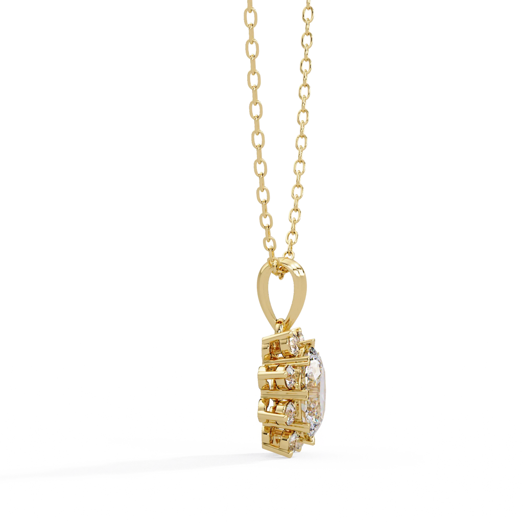 IGI Certified - 1.33 Ct. Lab Grown Diamond (VS/E-F) Timeless Oval Brilliance Pendant