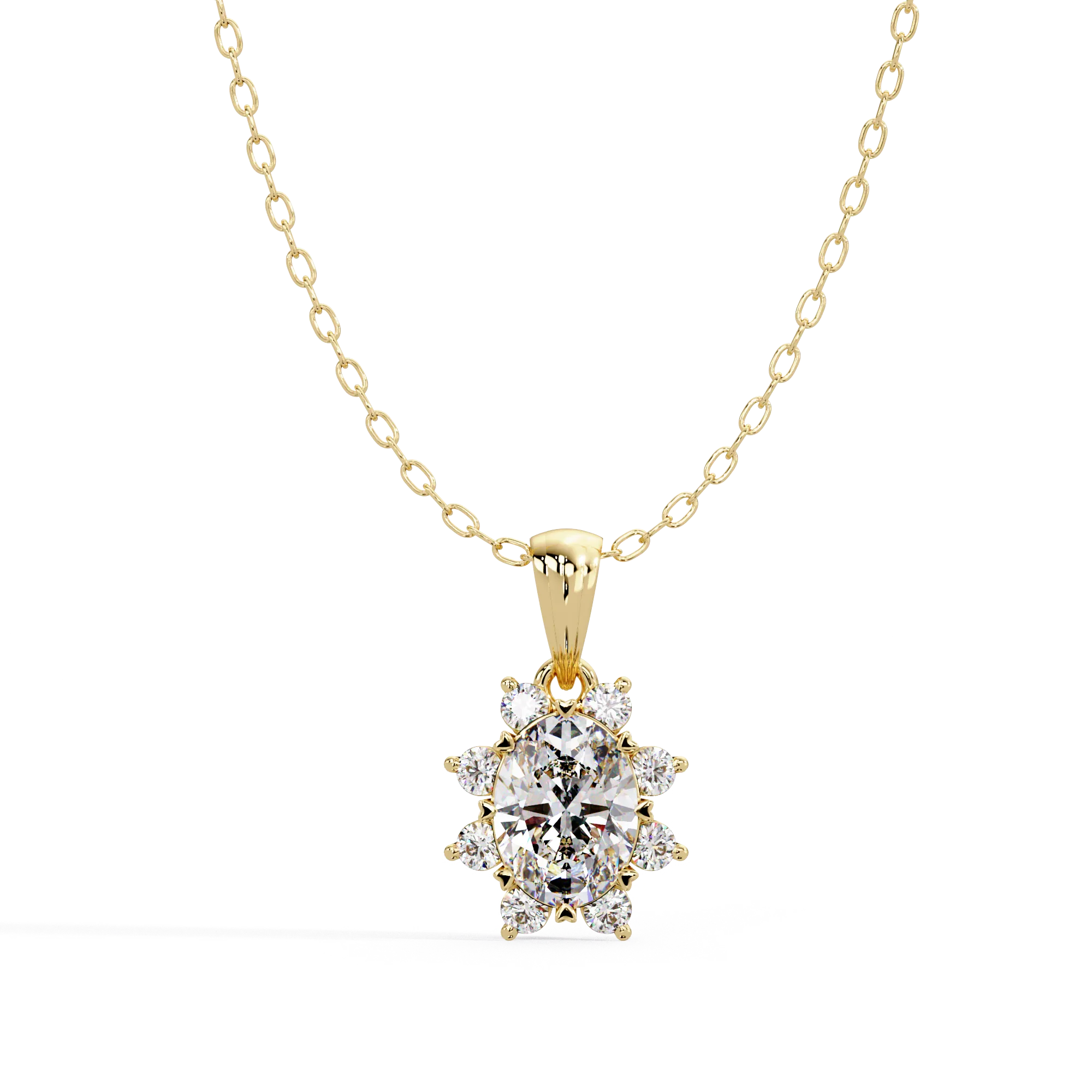 IGI Certified - 1.33 Ct. Lab Grown Diamond (VS/E-F) Timeless Oval Brilliance Pendant