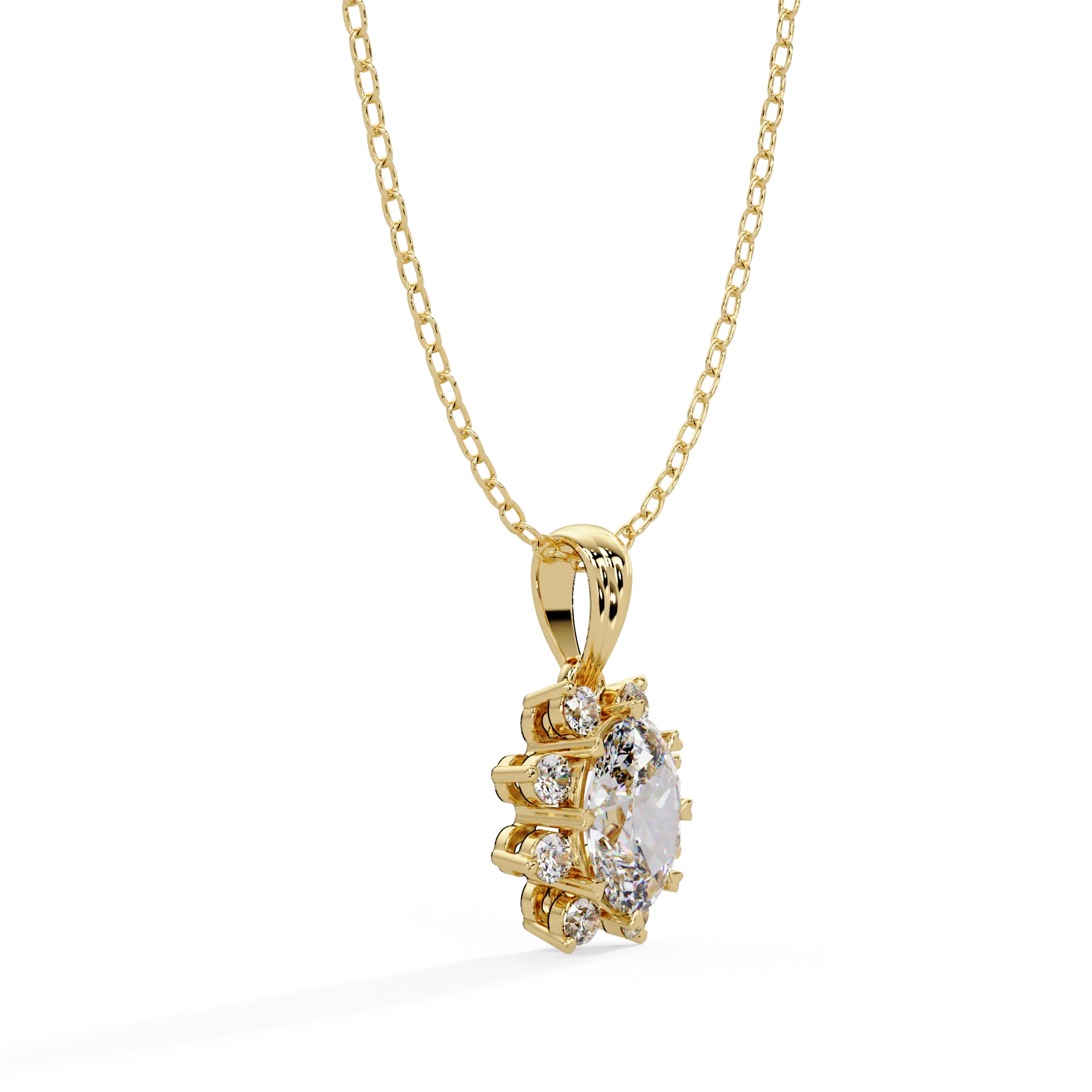 IGI Certified - 1.33 Ct. Lab Grown Diamond (VS/E-F) Timeless Oval Brilliance Pendant