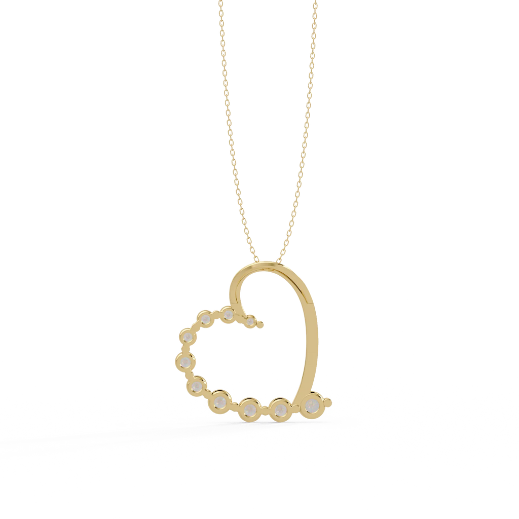 IGI Certified - 1/2 Ct. Lab Grown Diamond (VS/E-F) Graduated Heart Pendant