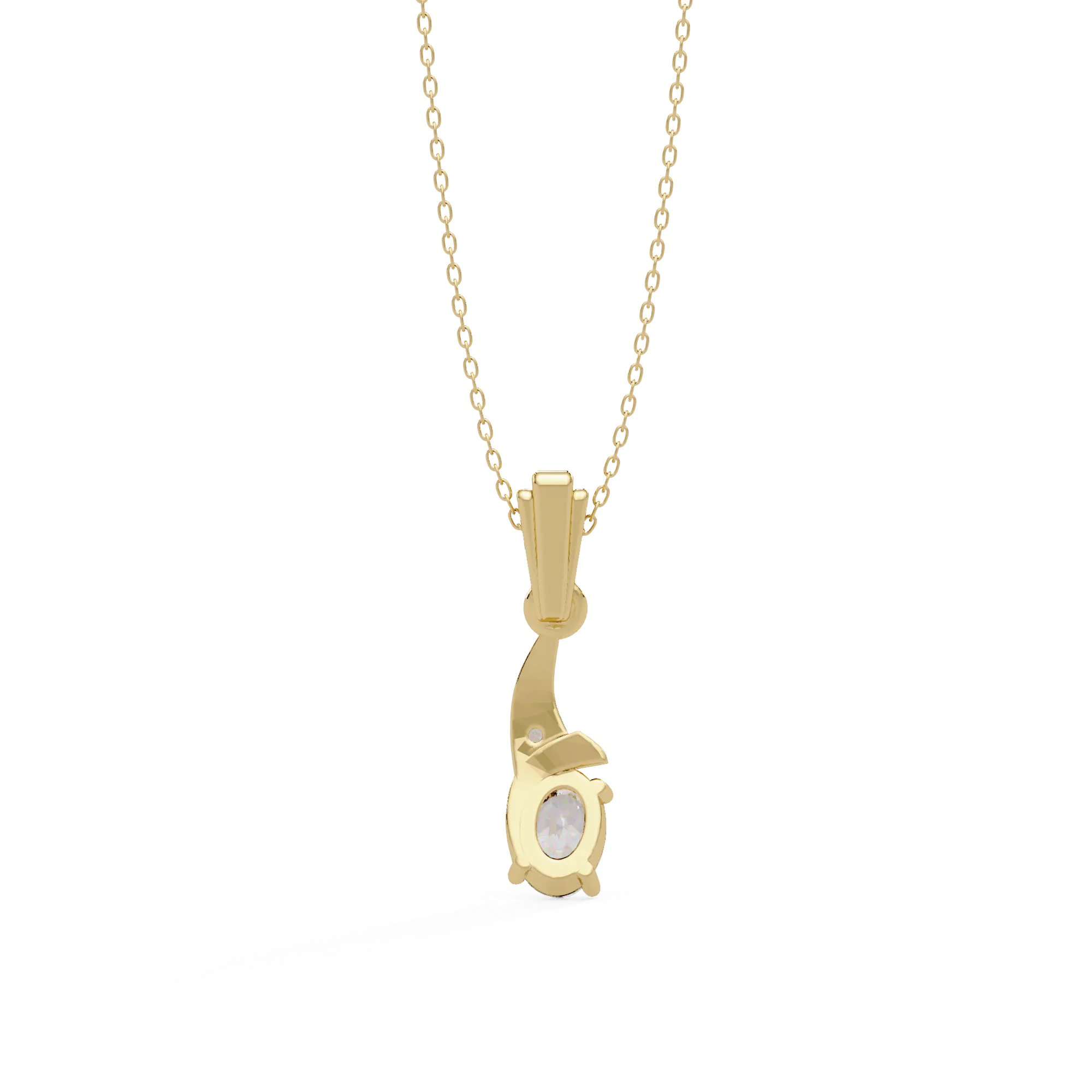 IGI Certified - 0.36 Ct. Lab Grown Diamond (VS/E-F) Waterfall Solitaire Diamond Pendant