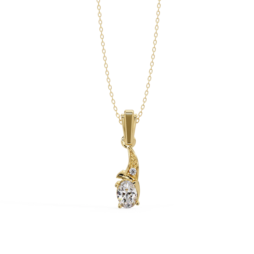 IGI Certified - 0.36 Ct. Lab Grown Diamond (VS/E-F) Waterfall Solitaire Diamond Pendant