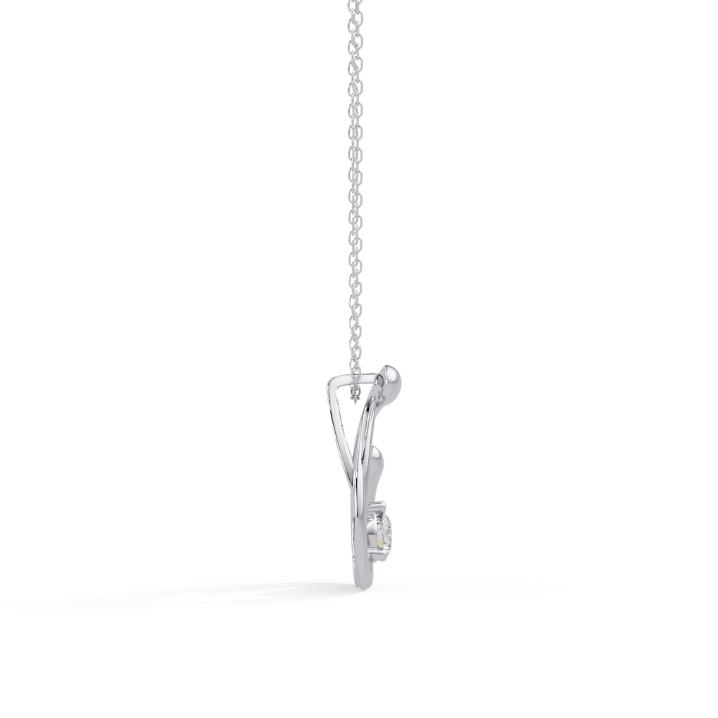 IGI Certified - 0.16 Ct. Lab Grown Diamond (VS/E-F) Nested Brilliance Pendant