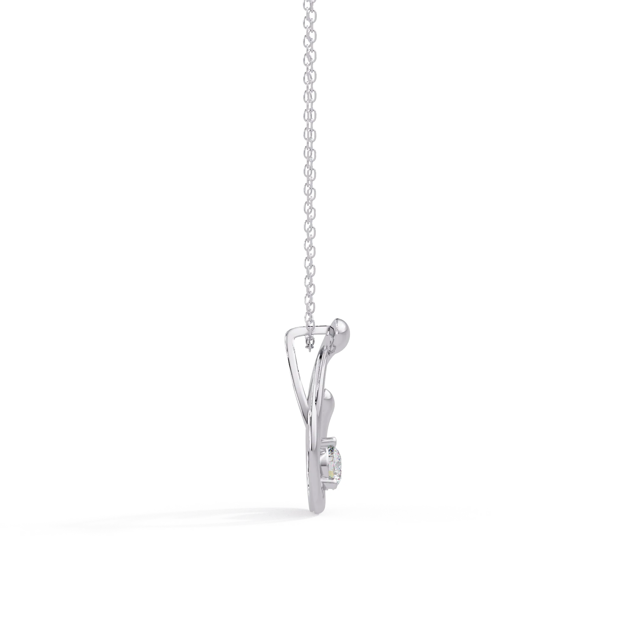 IGI Certified - 0.16 Ct. Lab Grown Diamond (VS/E-F) Nested Brilliance Pendant