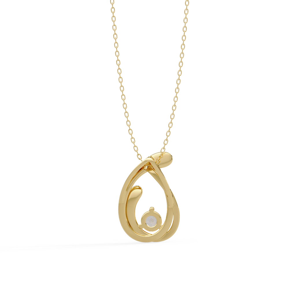 IGI Certified - 0.16 Ct. Lab Grown Diamond (VS/E-F) Nested Brilliance Pendant