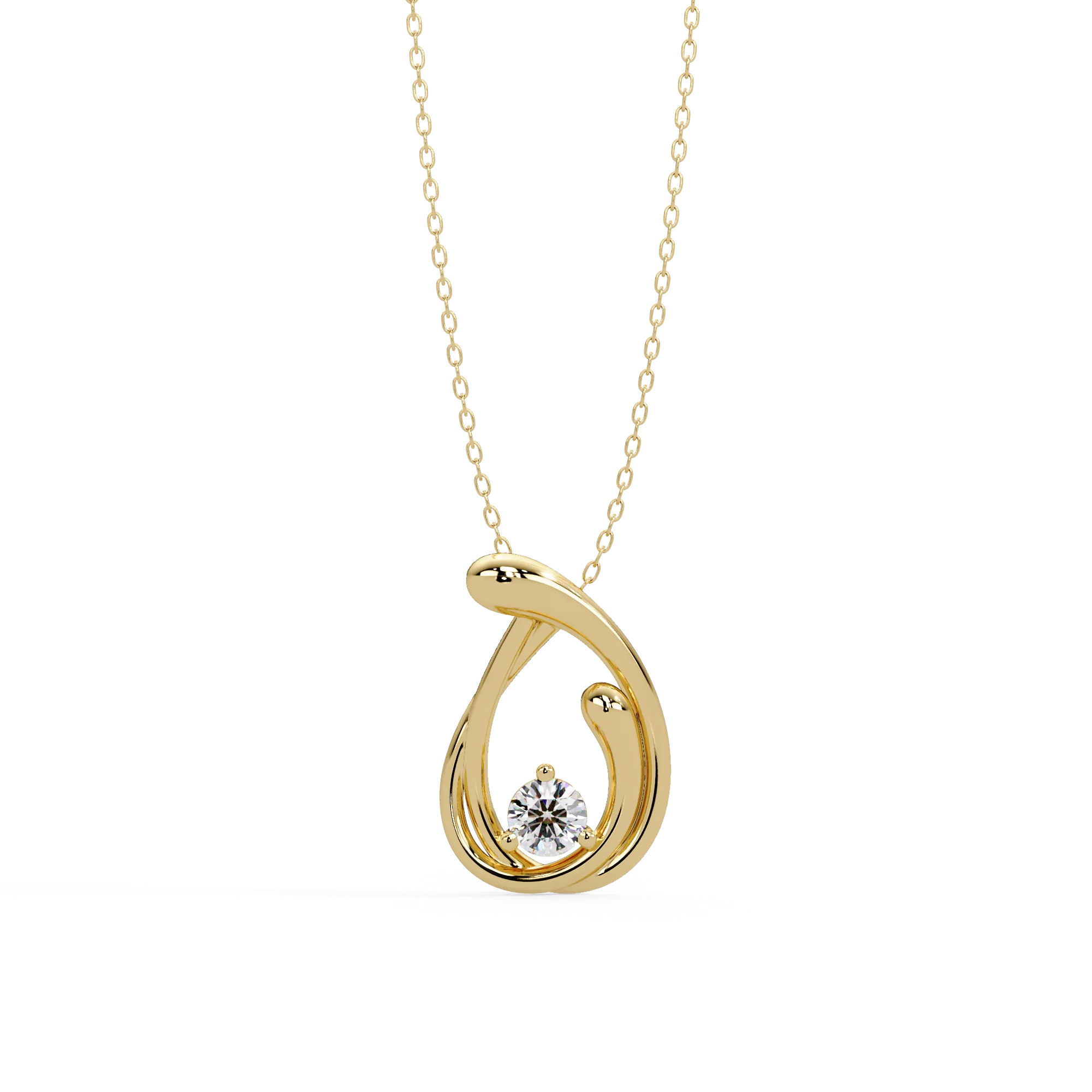 IGI Certified - 0.16 Ct. Lab Grown Diamond (VS/E-F) Nested Brilliance Pendant