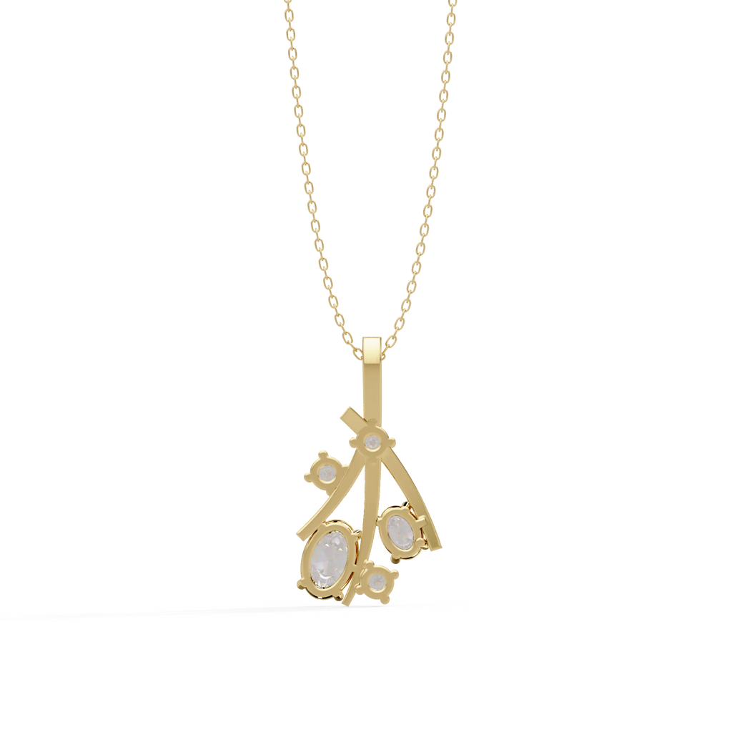 IGI Certified - 0.70 Ct. Lab Grown Diamond (VS/E-F) Scattered Stars Pendant