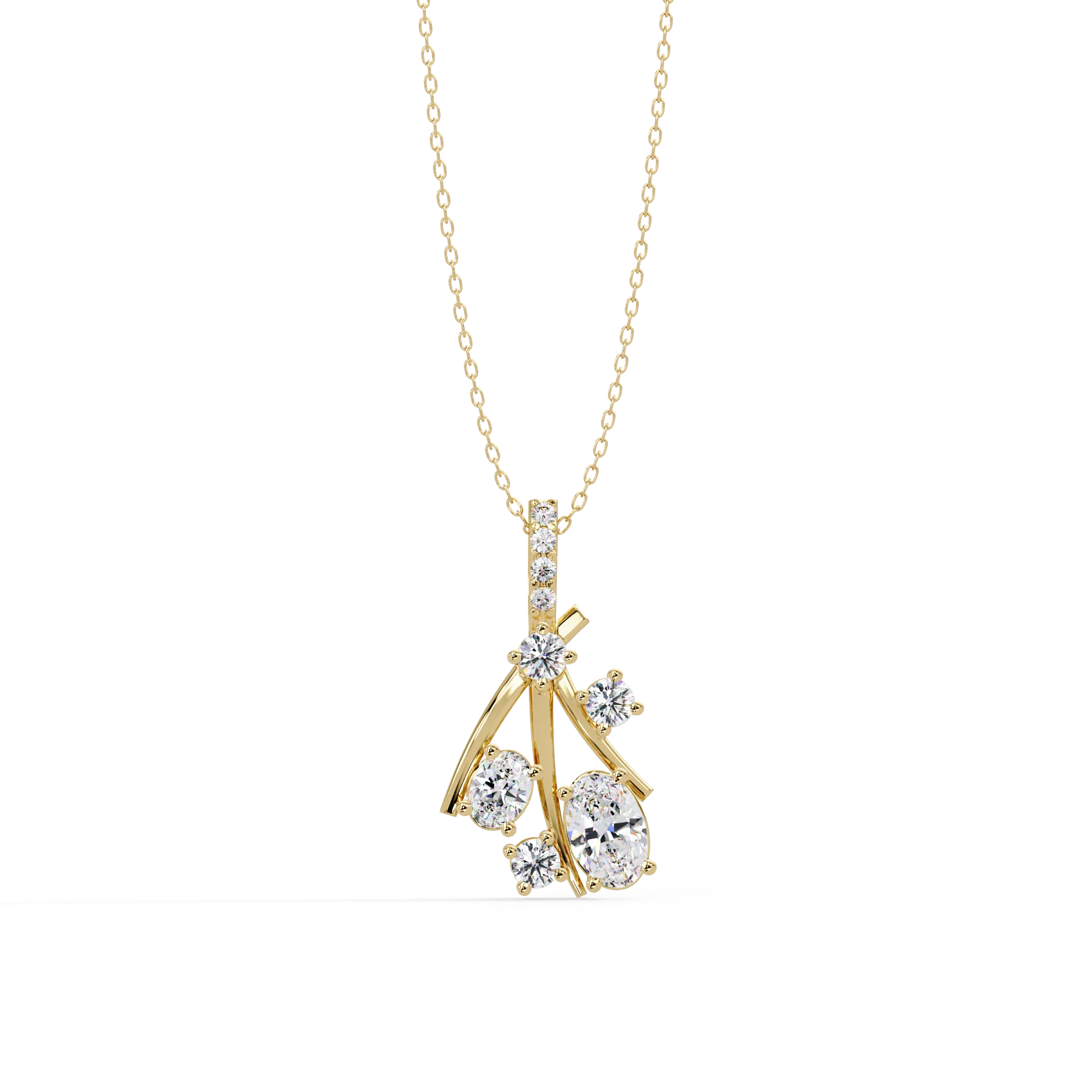 IGI Certified - 0.70 Ct. Lab Grown Diamond (VS/E-F) Scattered Stars Pendant