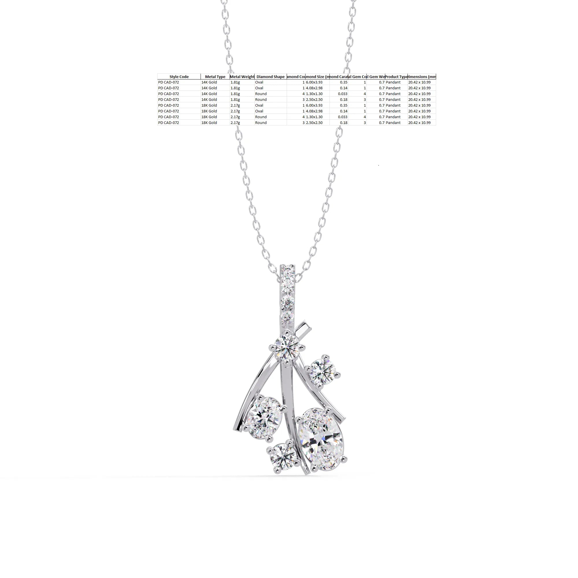 IGI Certified - 0.70 Ct. Lab Grown Diamond (VS/E-F) Scattered Stars Pendant