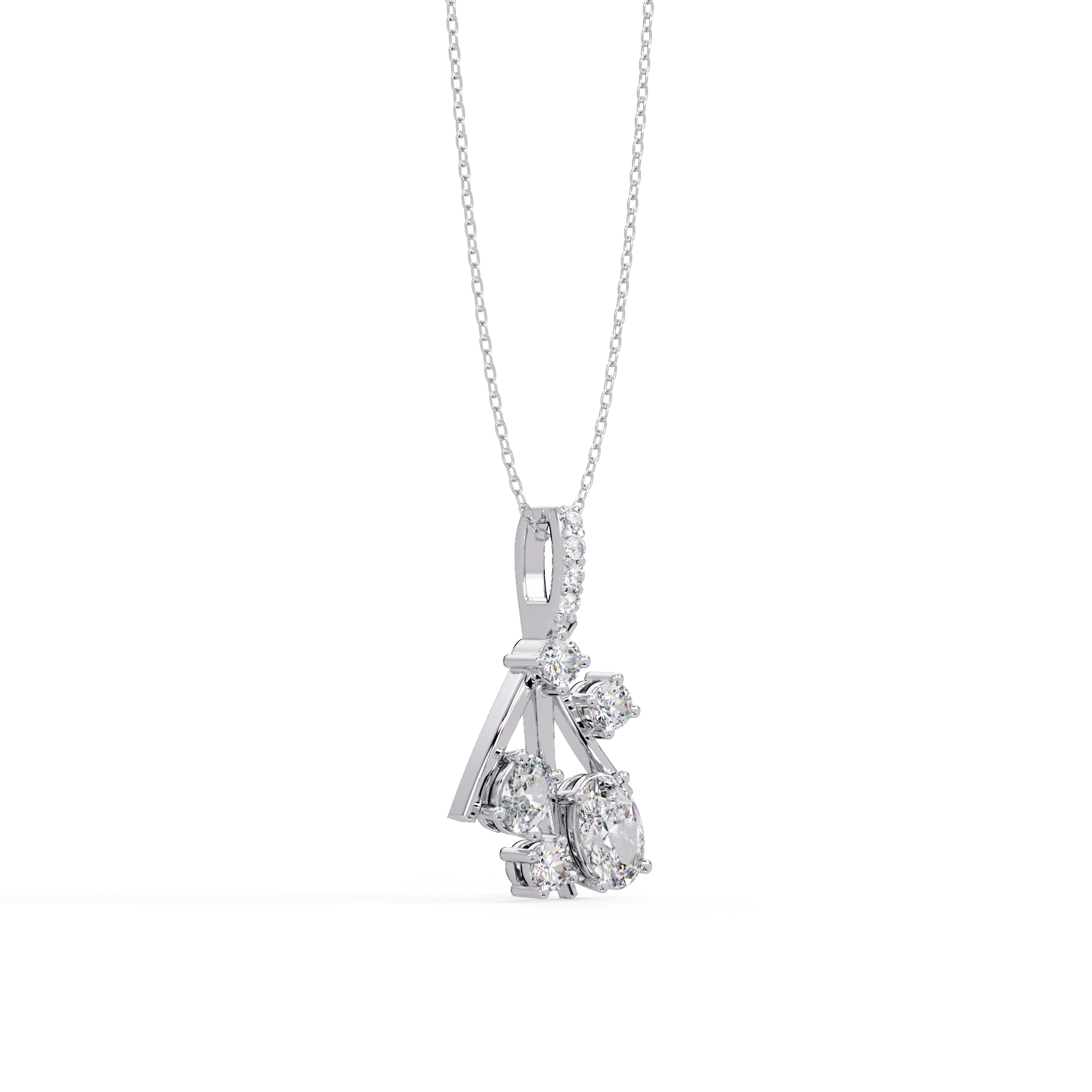 IGI Certified - 0.70 Ct. Lab Grown Diamond (VS/E-F) Scattered Stars Pendant