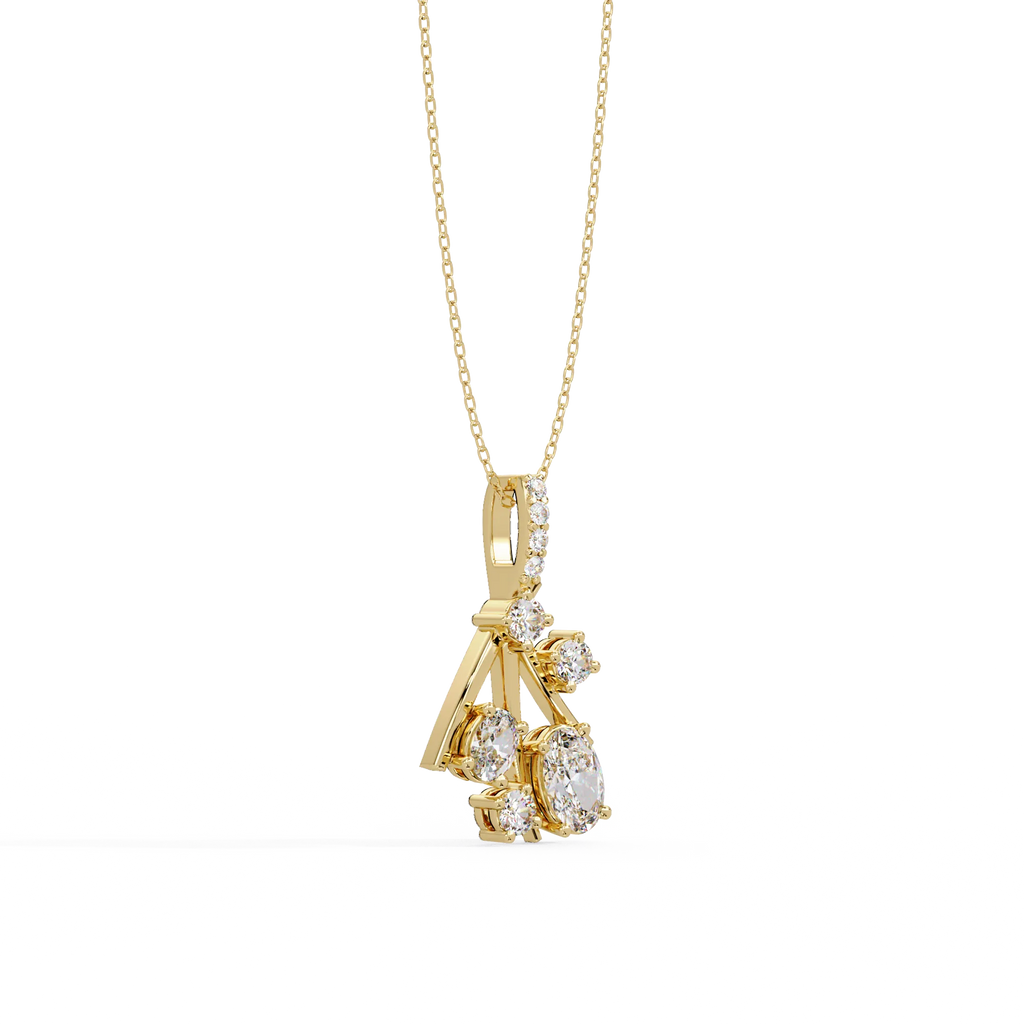 IGI Certified - 0.70 Ct. Lab Grown Diamond (VS/E-F) Scattered Stars Pendant