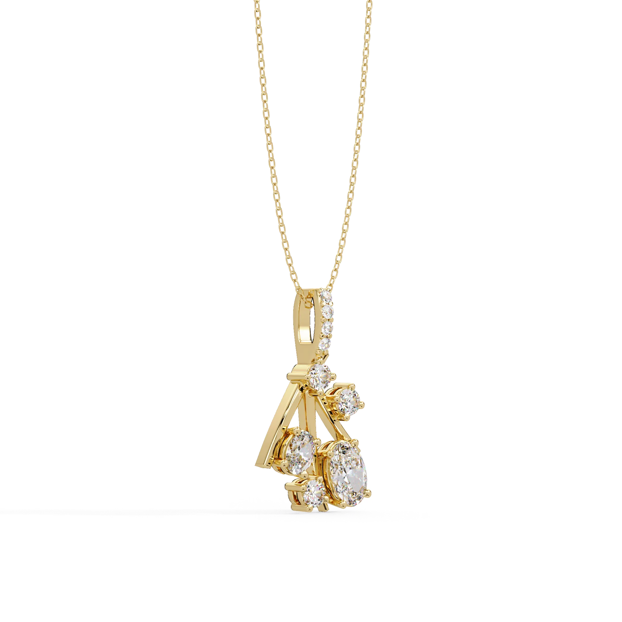 IGI Certified - 0.70 Ct. Lab Grown Diamond (VS/E-F) Scattered Stars Pendant