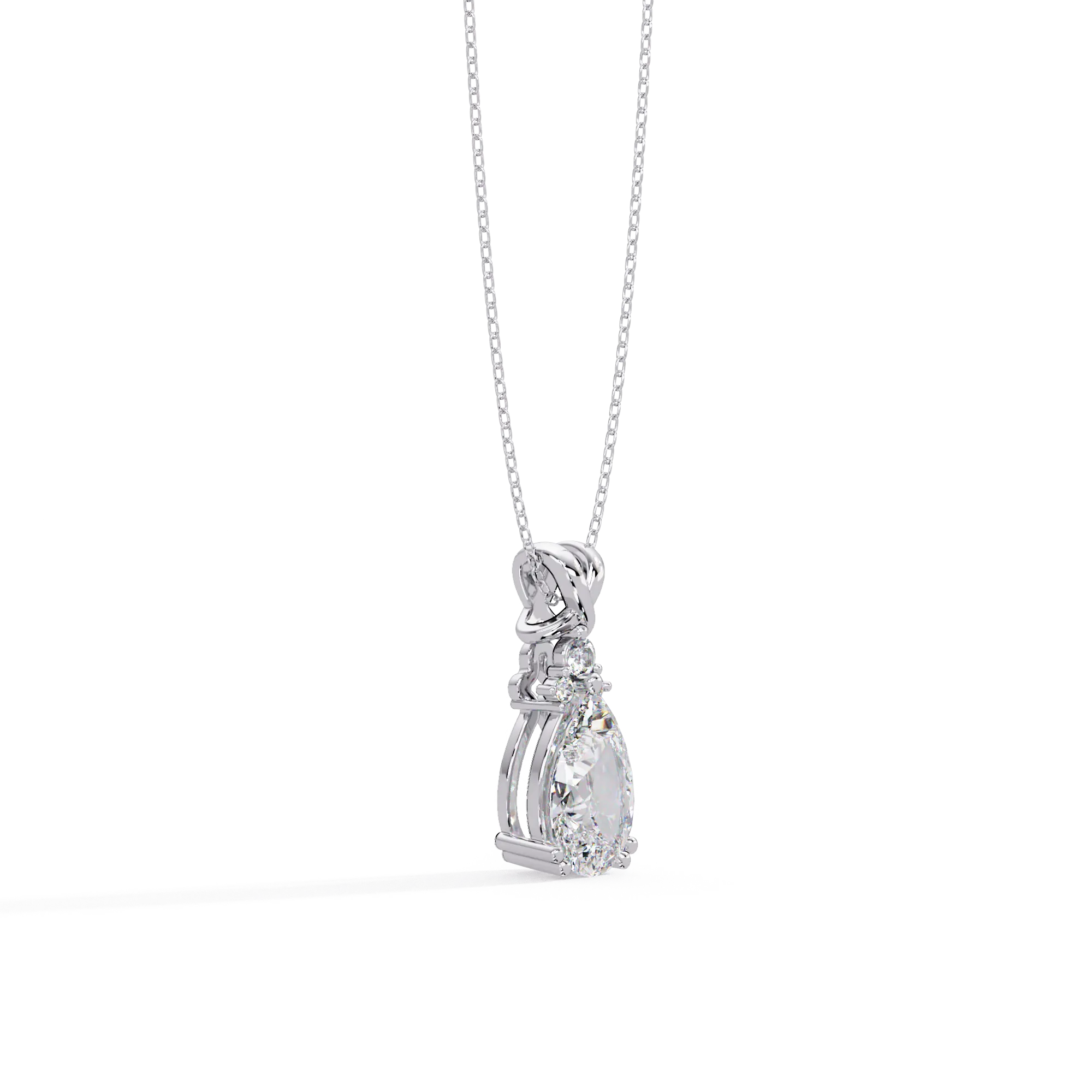 IGI Certified - 1.30 Ct. Lab Grown Diamond (VS/E-F) X Marks Elegance Pendant