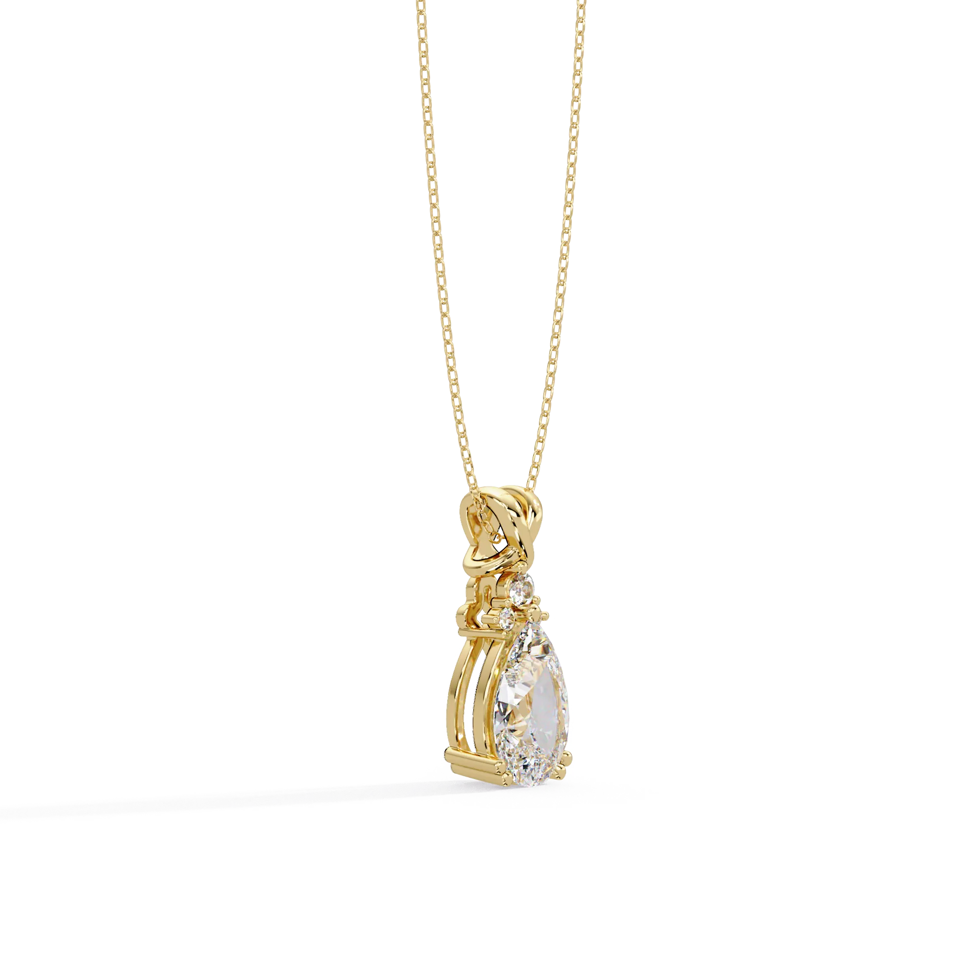 IGI Certified - 1.30 Ct. Lab Grown Diamond (VS/E-F) X Marks Elegance Pendant