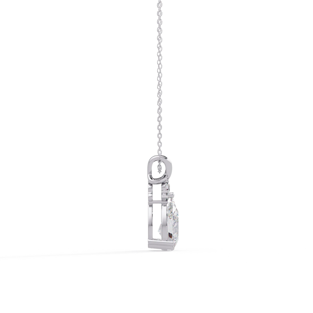 IGI Certified - 1.30 Ct. Lab Grown Diamond (VS/E-F) X Marks Elegance Pendant