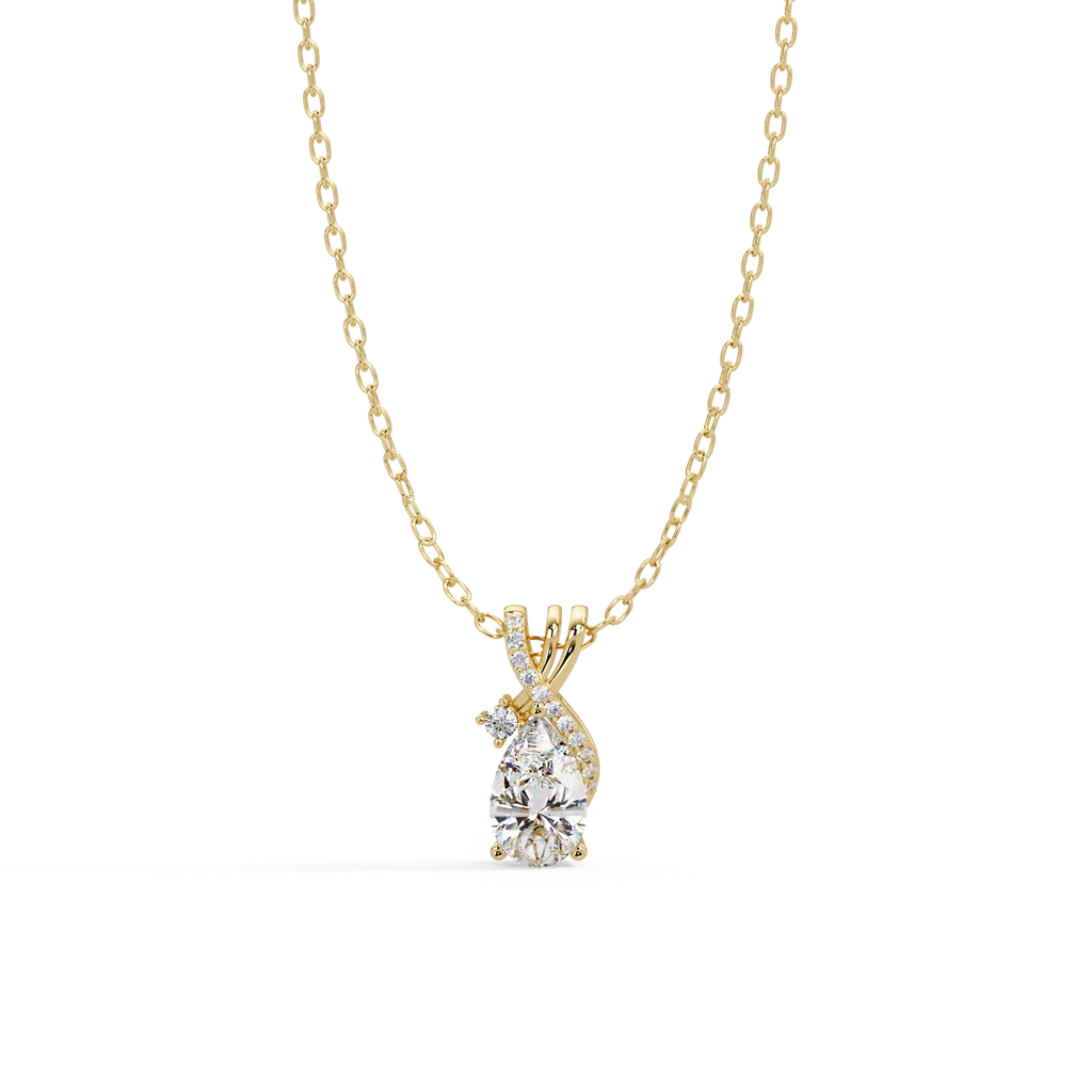 IGI Certified - 1.34 Ct. Lab Grown Diamond (VS/E-F) Vintage Glamour Pendant