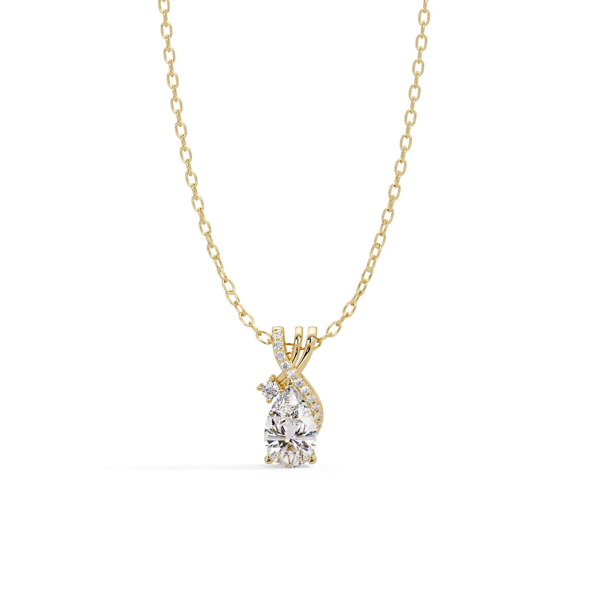 IGI Certified - 1.34 Ct. Lab Grown Diamond (VS/E-F) Vintage Glamour Pendant