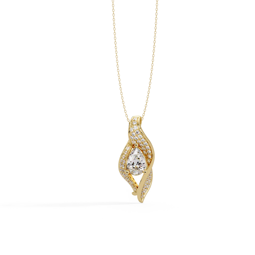 IGI Certified - 1.68 Ct. Lab Grown Diamond (VS/E-F) Phoenix Flaming Wing Pendant