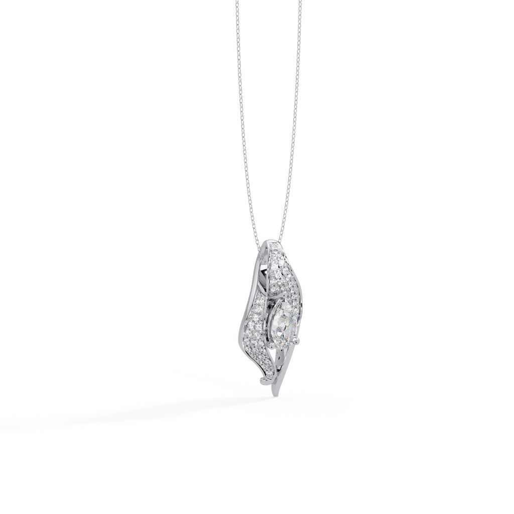 IGI Certified - 1.68 Ct. Lab Grown Diamond (VS/E-F) Phoenix Flaming Wing Pendant