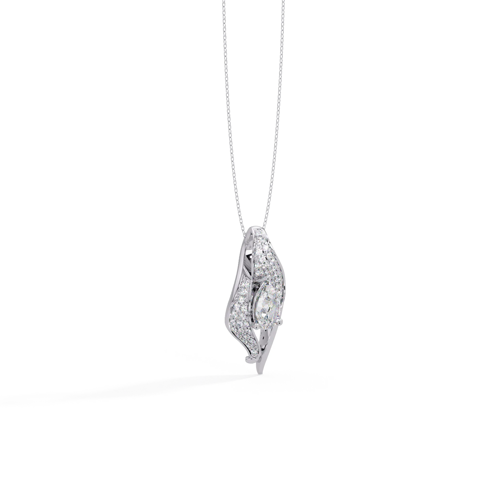 IGI Certified - 1.68 Ct. Lab Grown Diamond (VS/E-F) Phoenix Flaming Wing Pendant