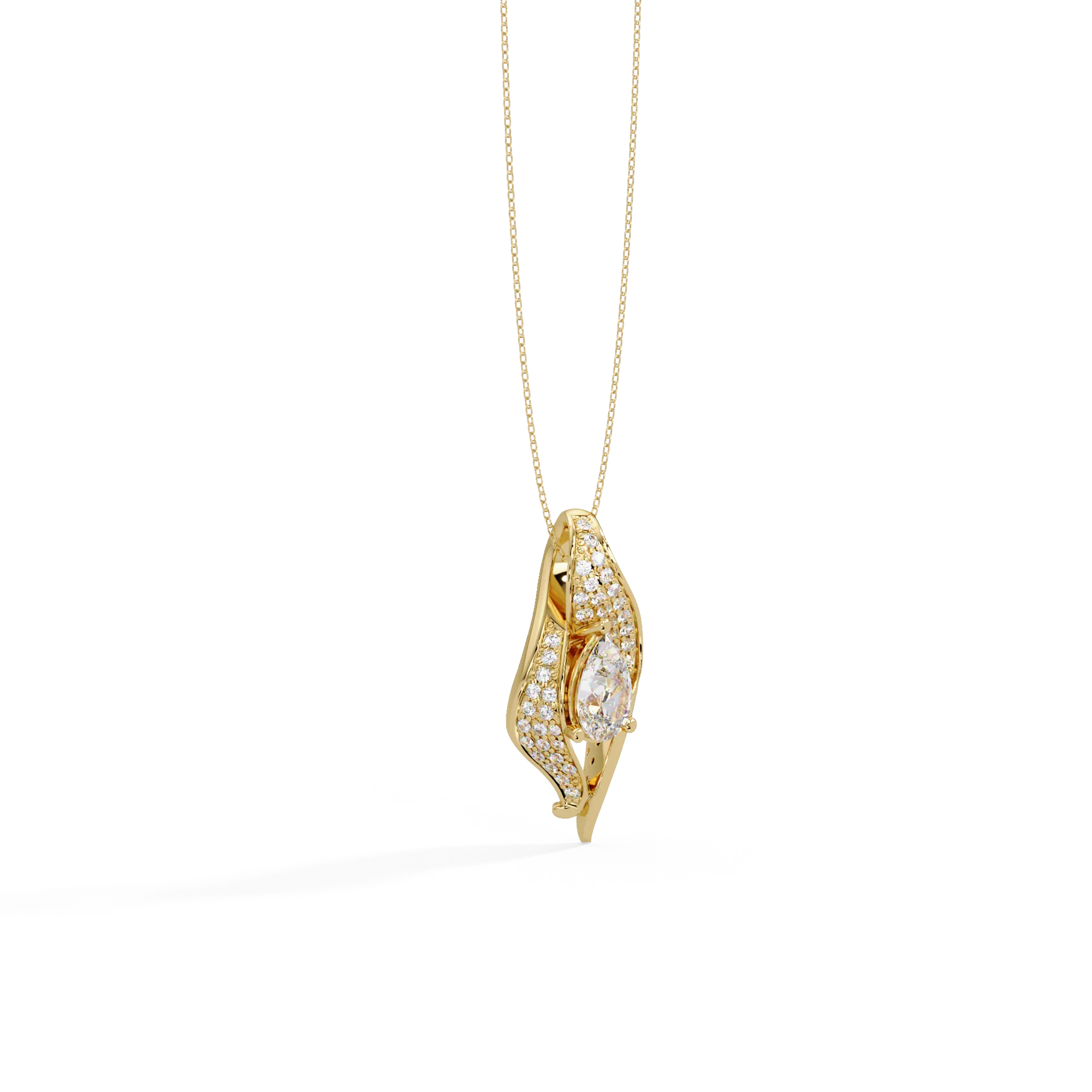 IGI Certified - 1.68 Ct. Lab Grown Diamond (VS/E-F) Phoenix Flaming Wing Pendant