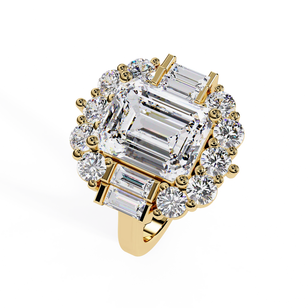 IGI Certified - 5 Ct. Lab Grown Diamond (VS/E-F) The "Imperial Radiance" Ring
