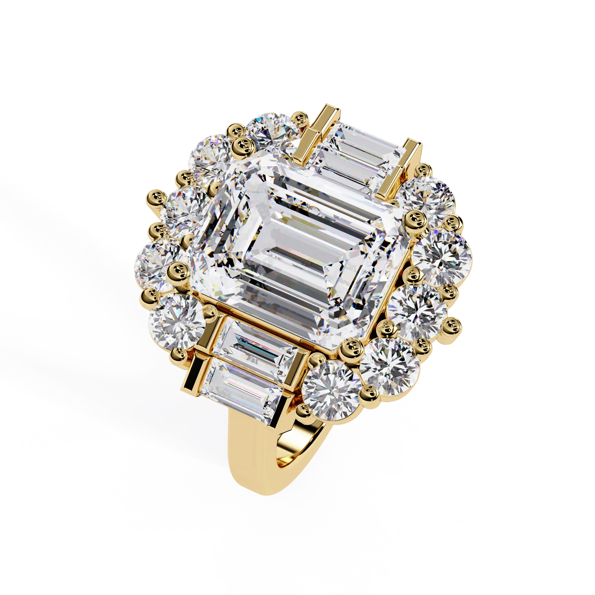 IGI Certified - 5 Ct. Lab Grown Diamond (VS/E-F) The "Imperial Radiance" Ring
