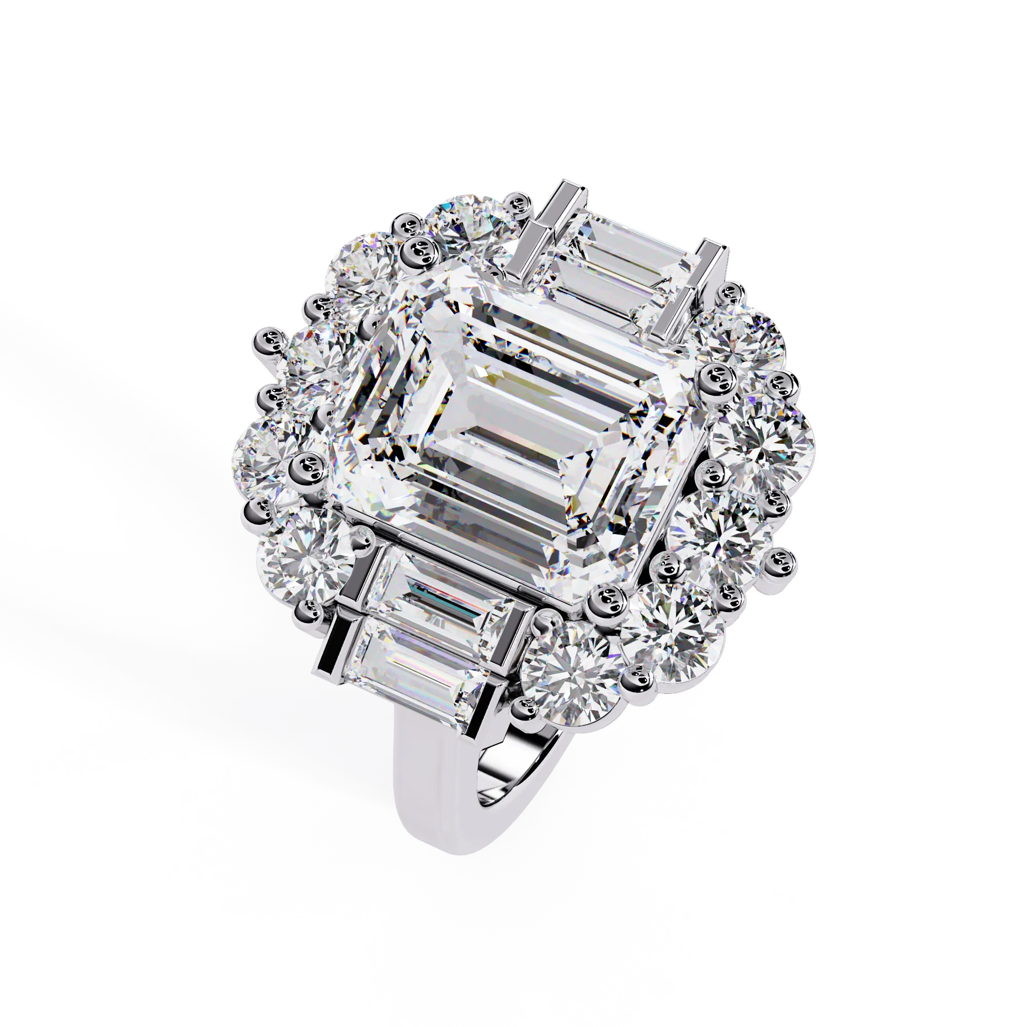 IGI Certified - 5 Ct. Lab Grown Diamond (VS/E-F) The "Imperial Radiance" Ring