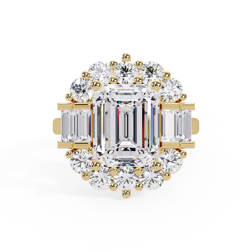 IGI Certified - 5 Ct. Lab Grown Diamond (VS/E-F) The "Imperial Radiance" Ring