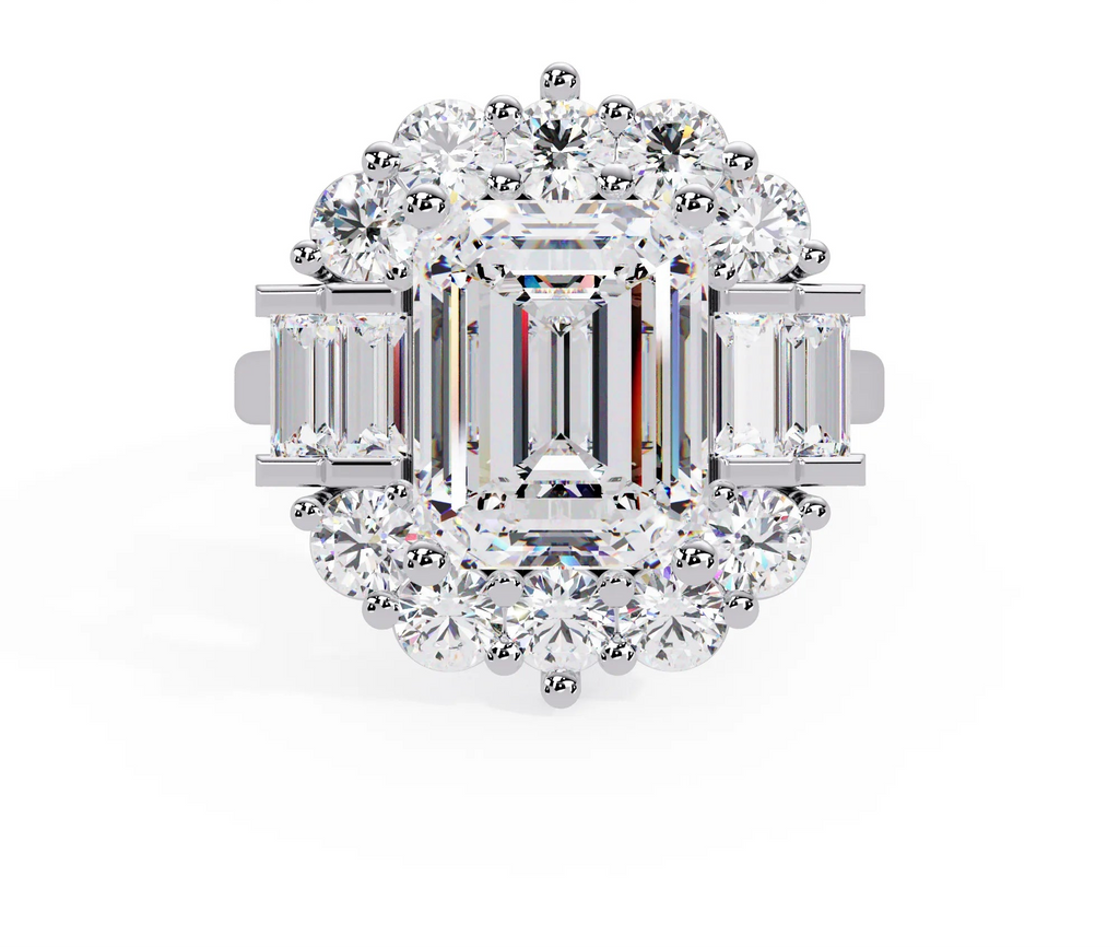 IGI Certified - 5 Ct. Lab Grown Diamond (VS/E-F) The "Imperial Radiance" Ring